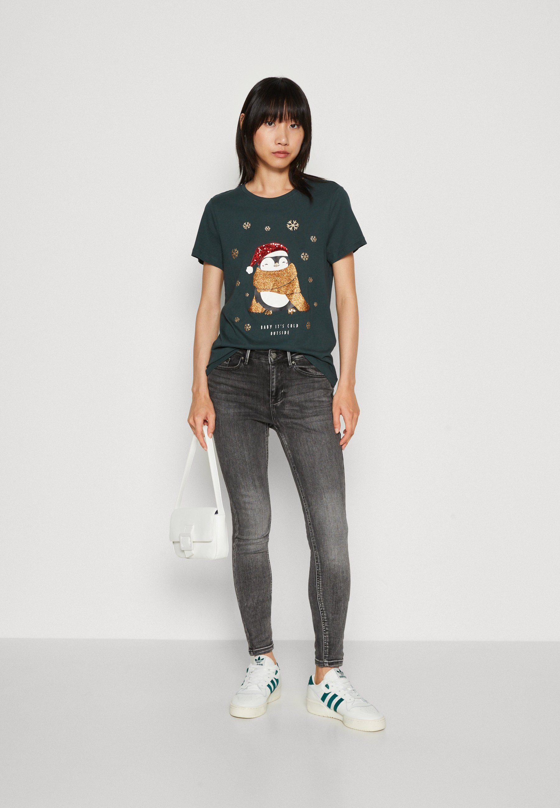 ONLY ONLXMAS YRSA CHRISTMAS  - Print T-shirt - green