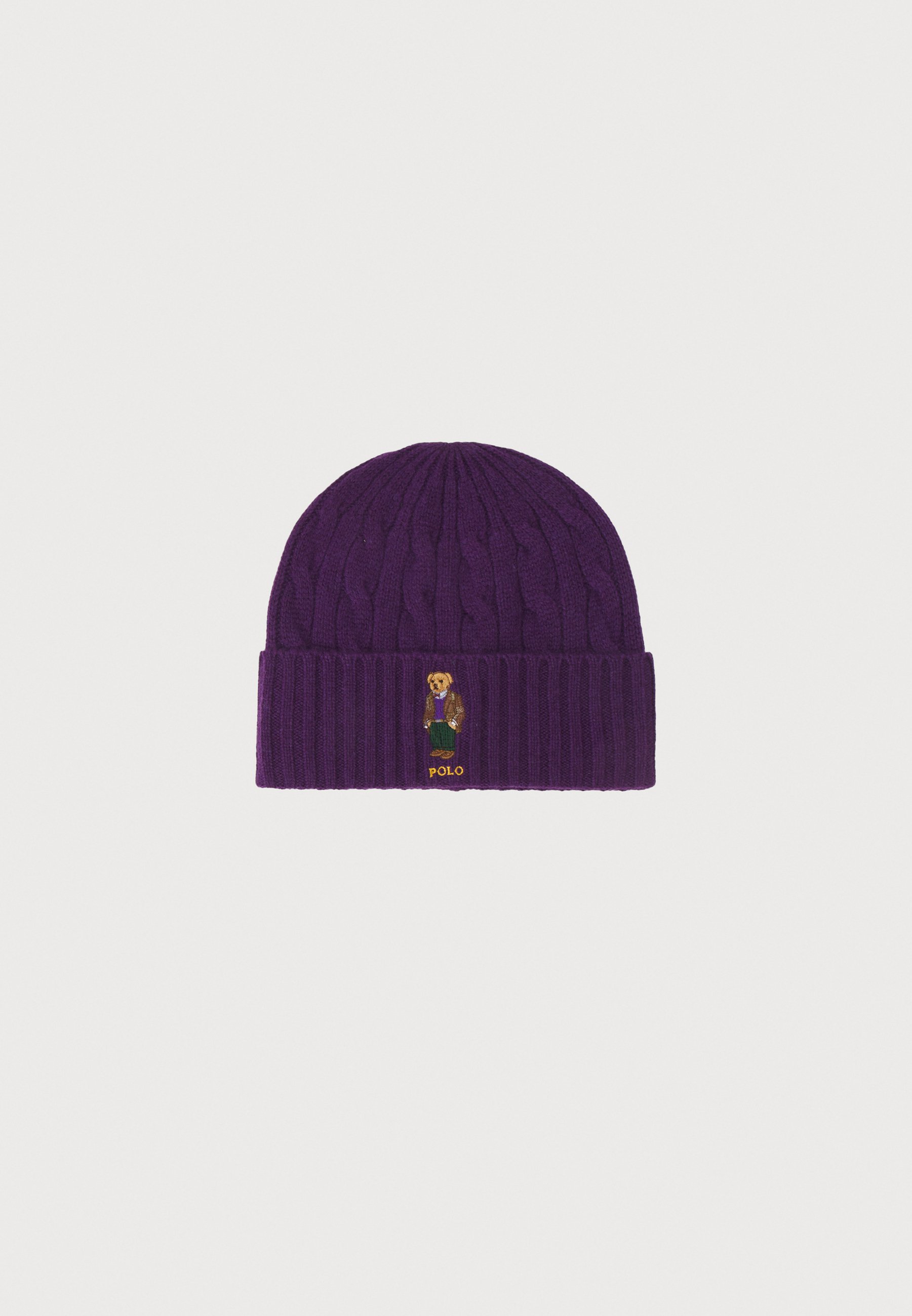 Polo Ralph Lauren BEAR HAT SCARF INFINITY UNISEX - Beanie - branford purple/purple