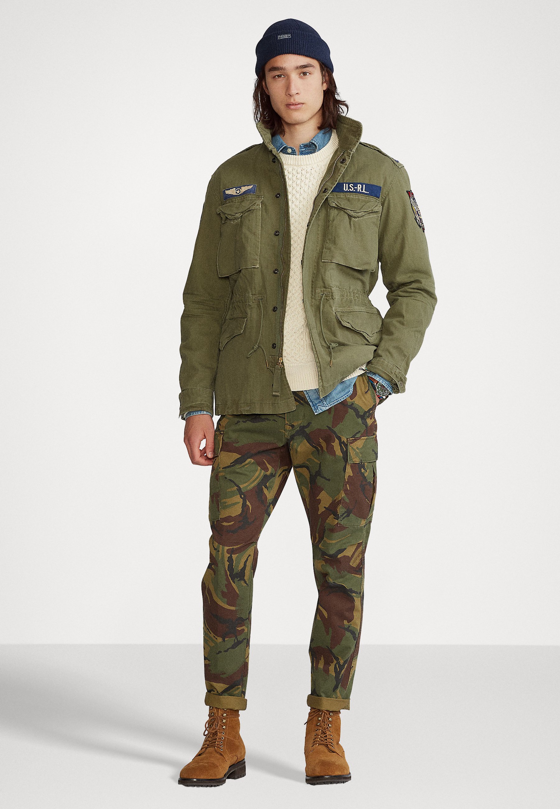Polo Ralph Lauren THE ICONIC FIELD JACKET - Summer jacket - olive mountain/olive