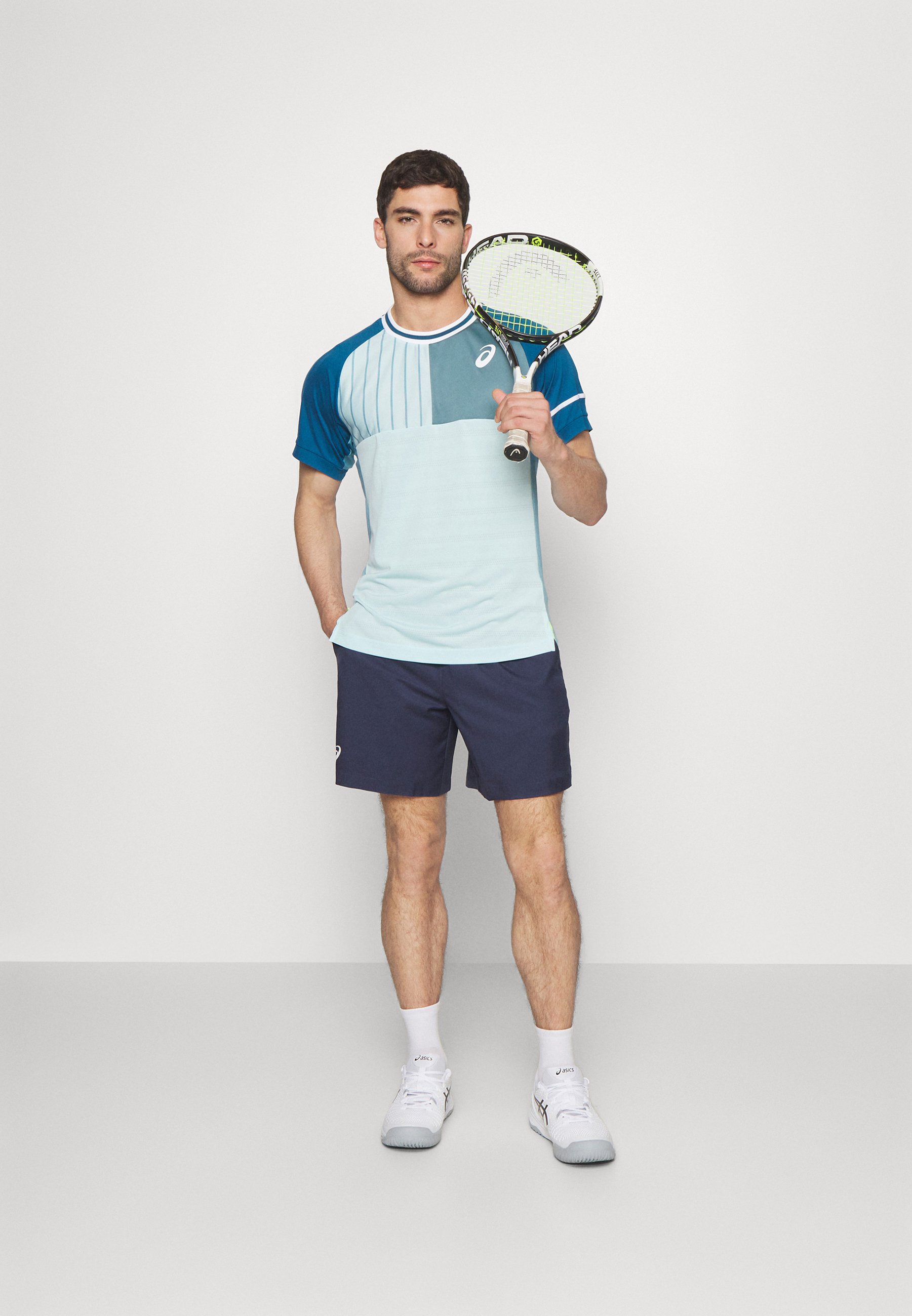 ASICS MATCH - Print T-shirt - aquamarine/restfull teal/light blue
