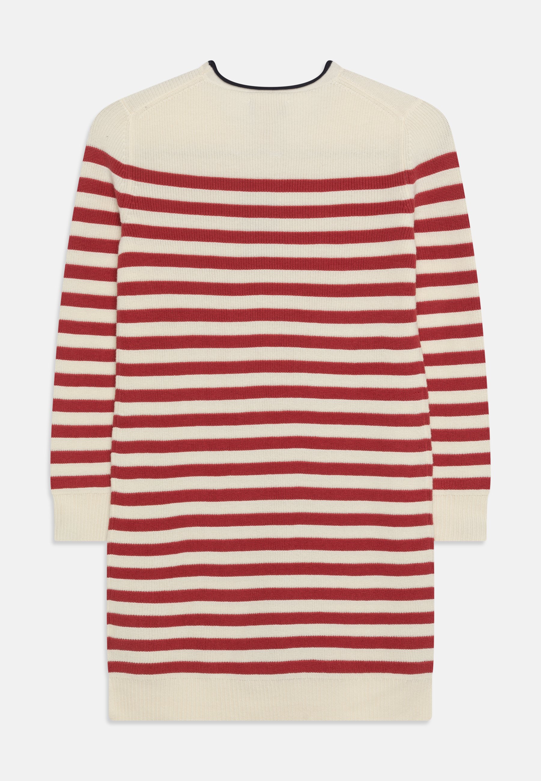 Polo Ralph Lauren STRIPE DAY DRESS - Jumper dress - clubhouse cream/chili pepper/off-white