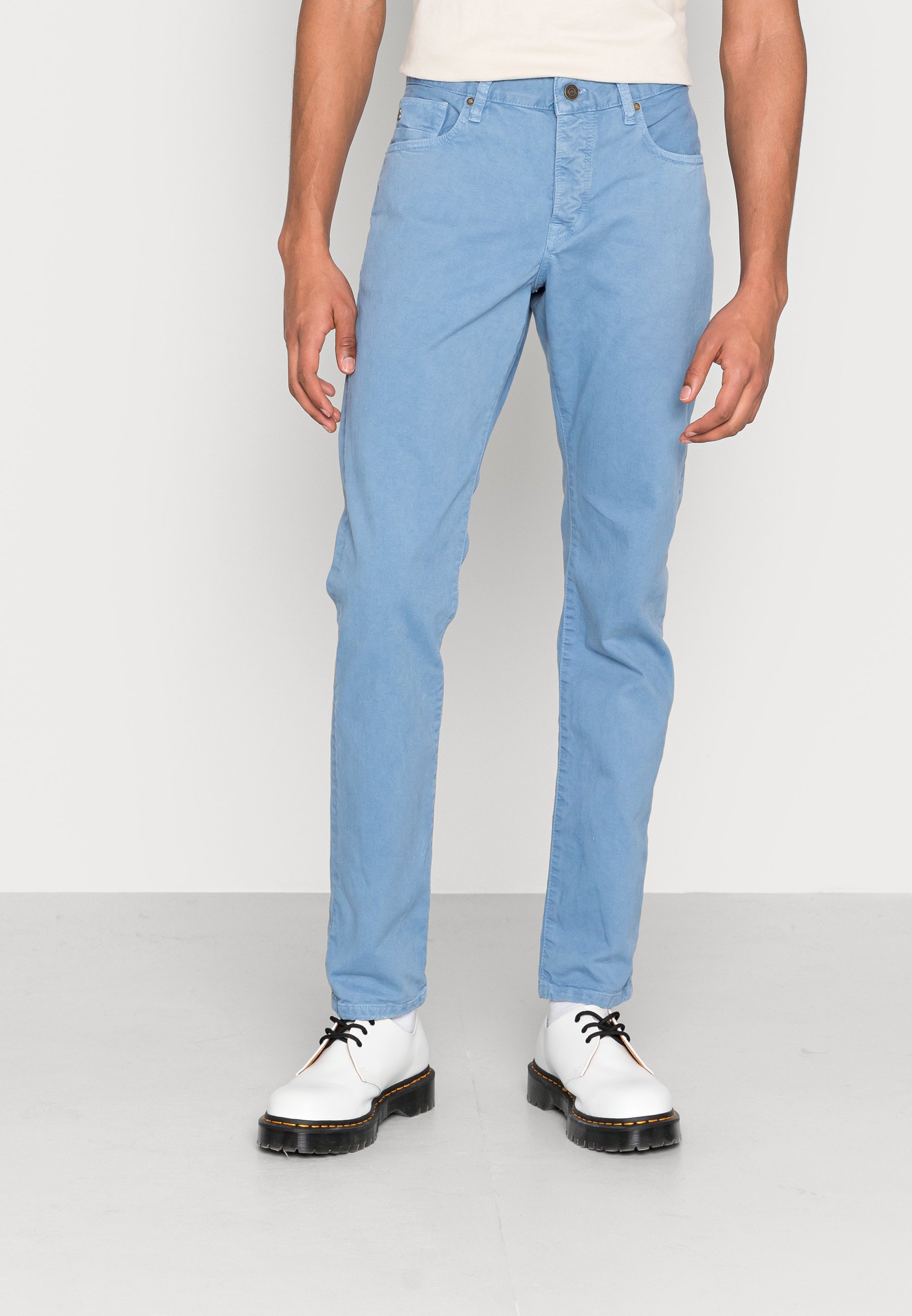 Scotch & Soda GARMENT DYED 5 POCKET PANTS - Slim fit jeans - cosmos blue/blue-grey