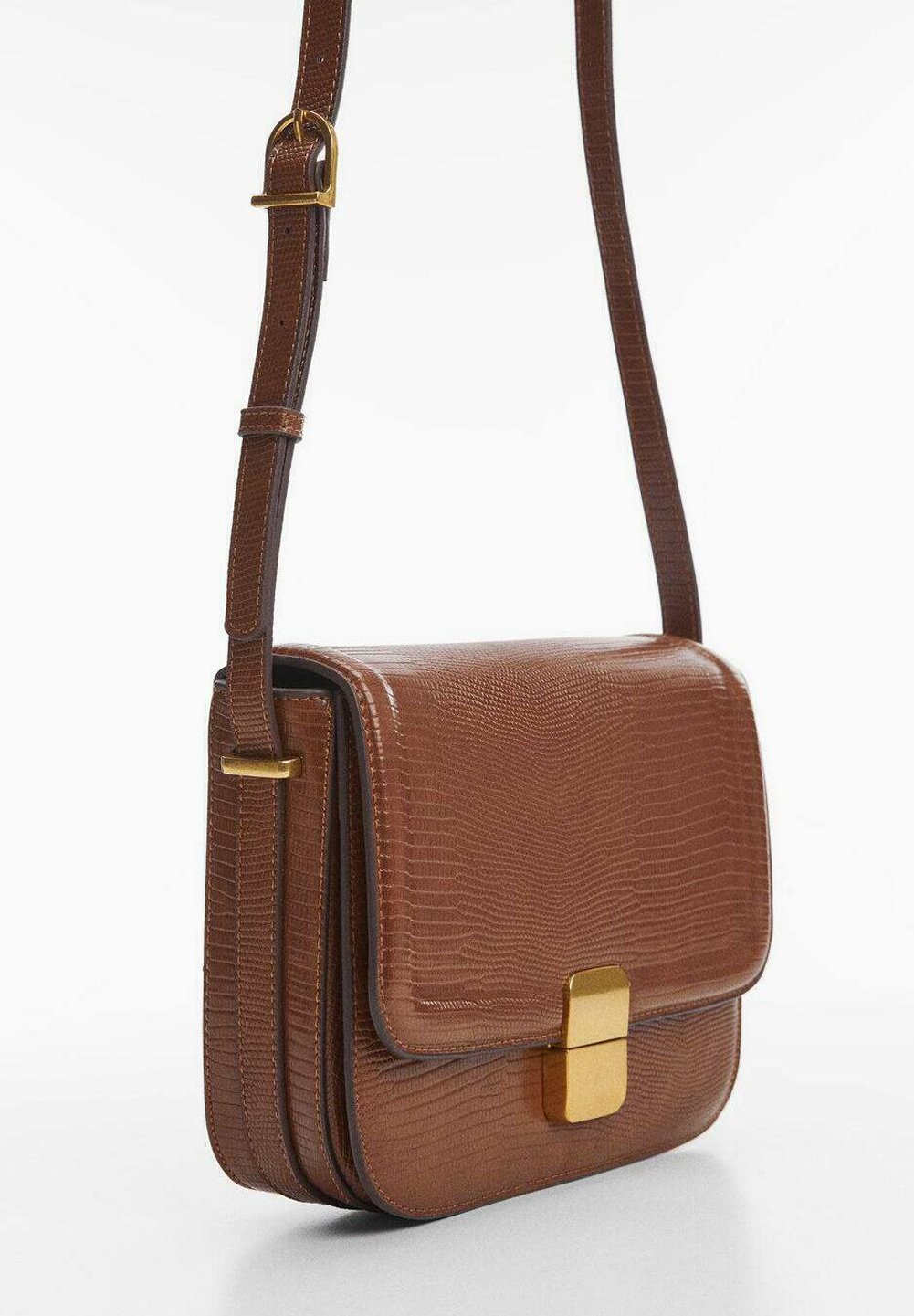 Mango MATIAS - Across body bag - leather/brown