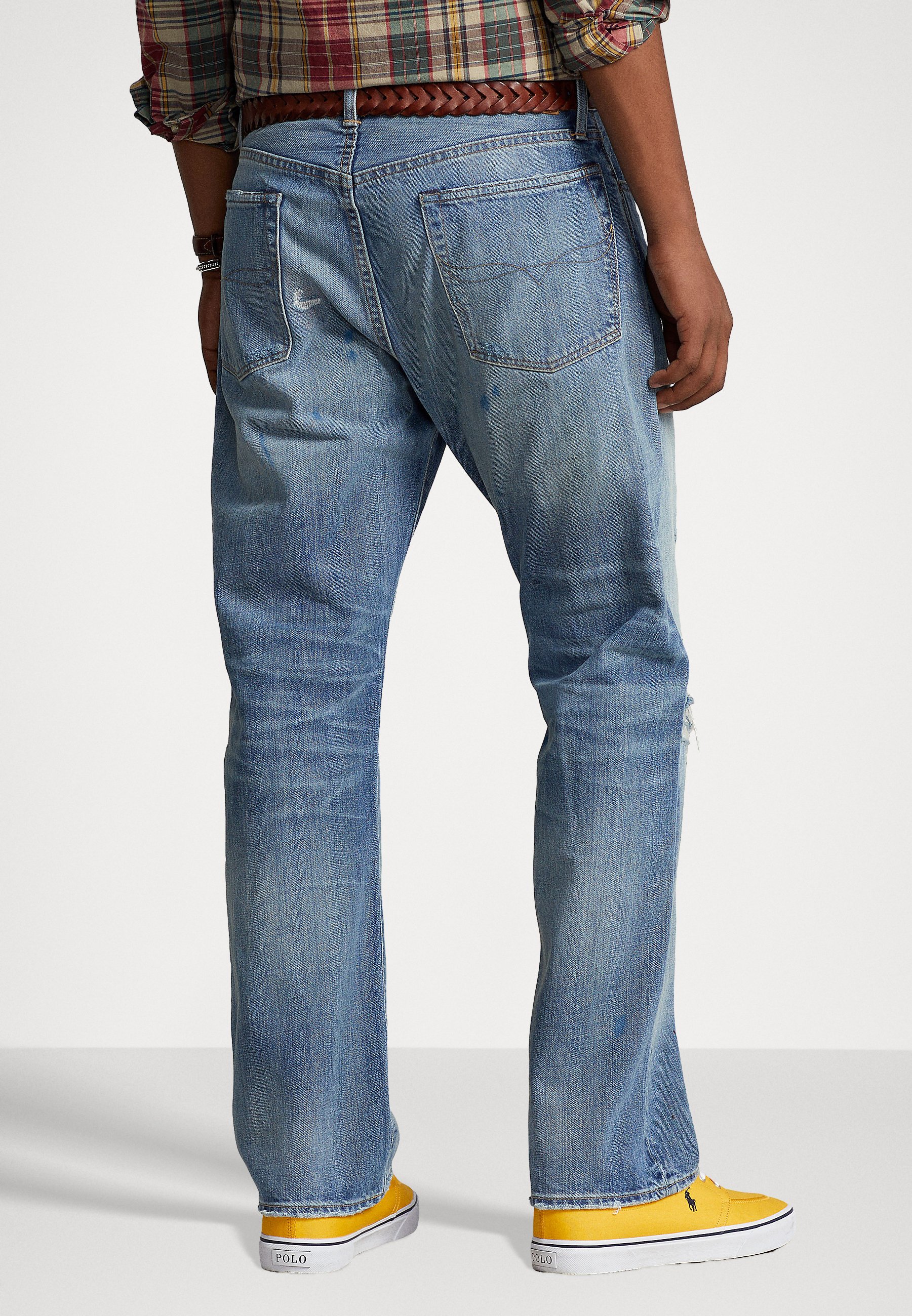 Polo Ralph Lauren CLASSIC FIT DISTRESSED JEAN - Slim fit jeans - surfview/black
