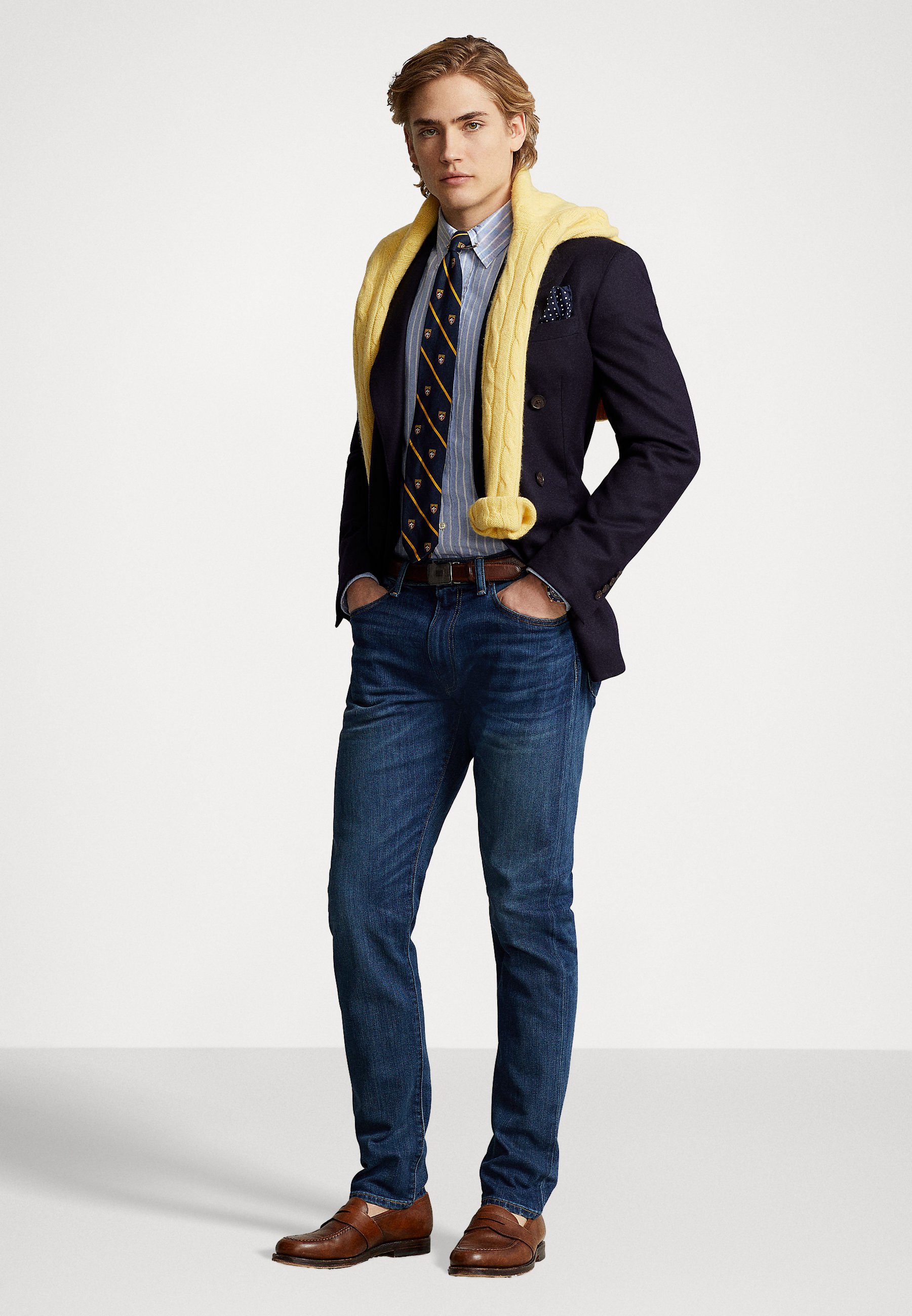 Polo Ralph Lauren PARKSIDE ACT FULL LENGTH - Slim fit jeans - warrenton/dark-blue denim