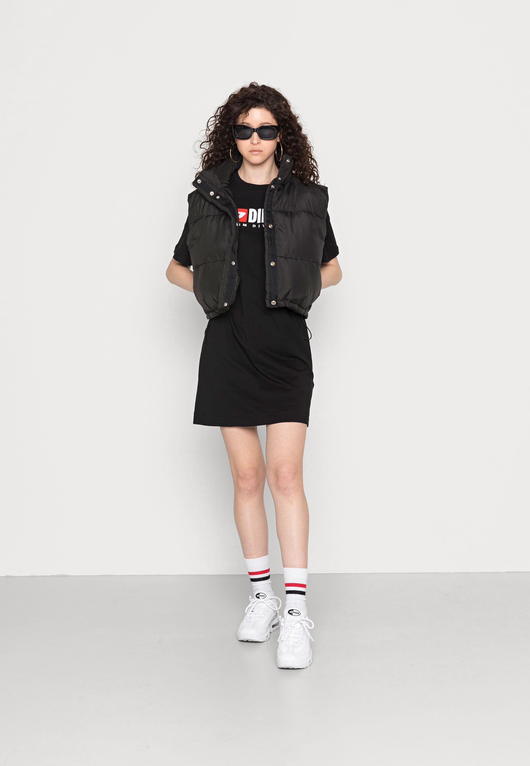 Diesel D EGOR DIV - Jersey dress - black