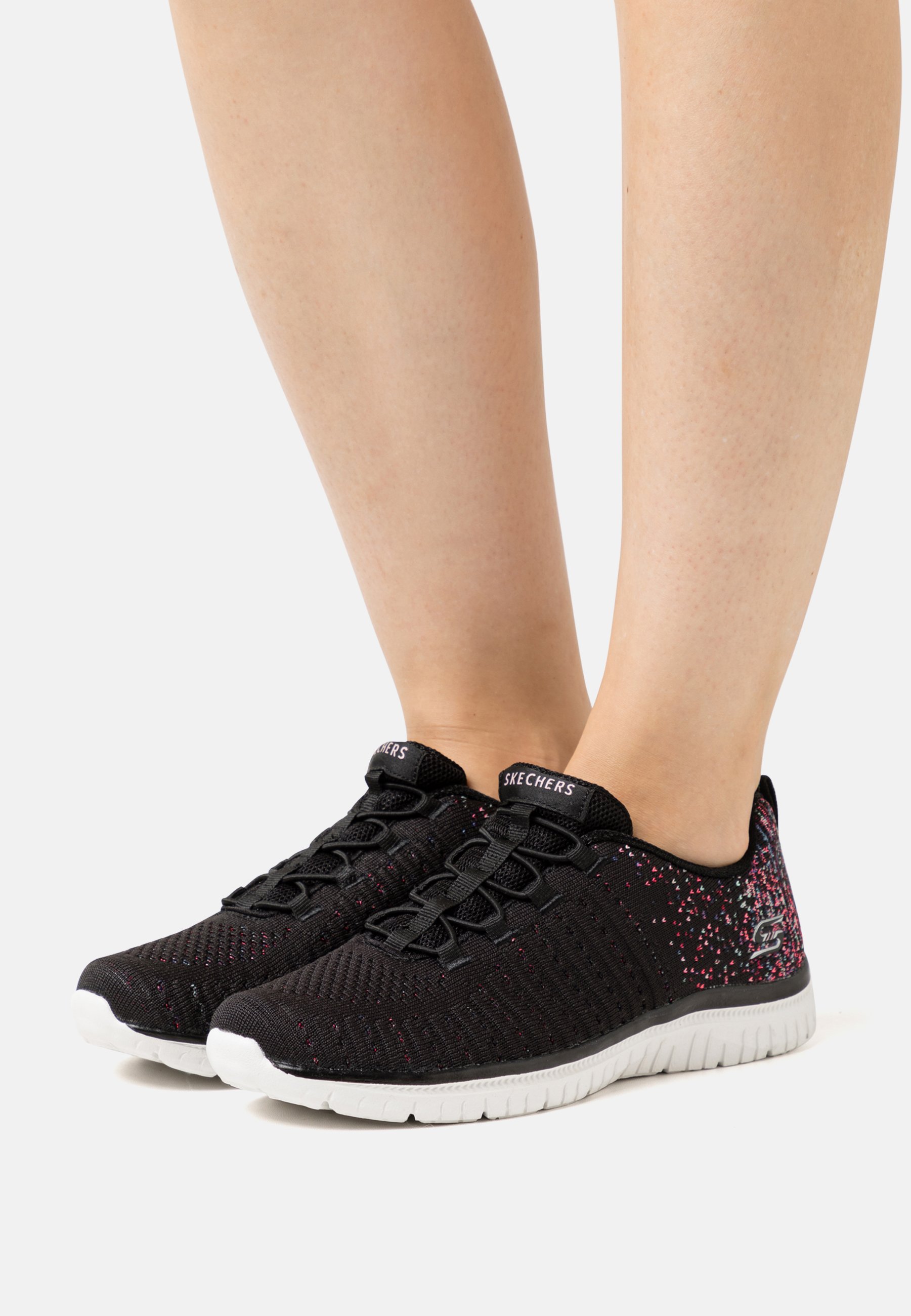 Skechers VIRTUE - Trainers - black/white/black