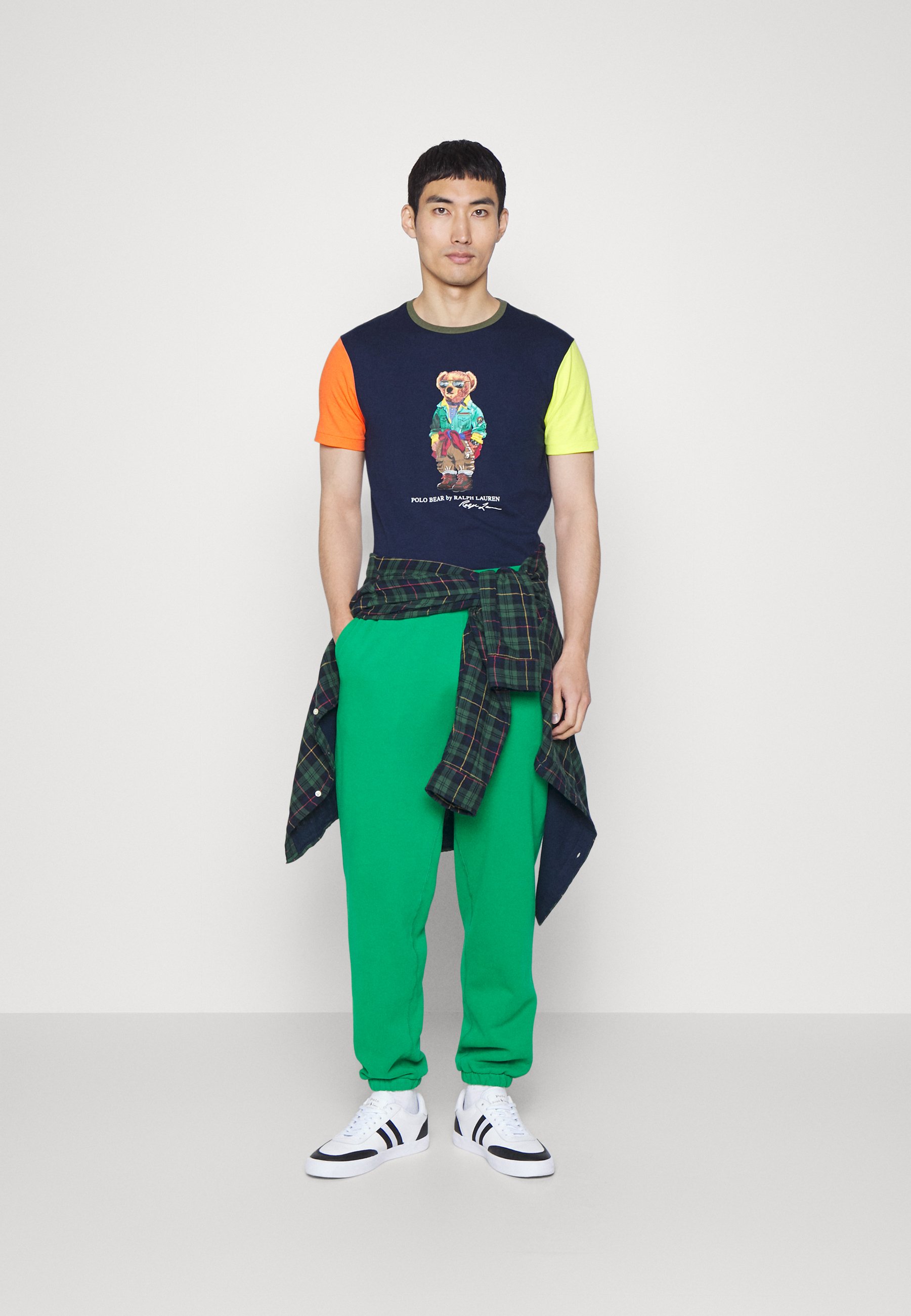 Polo Ralph Lauren CUSTOM SLIM FIT POLO BEAR T-SHIRT - Print T-shirt - cruise navy/dark blue