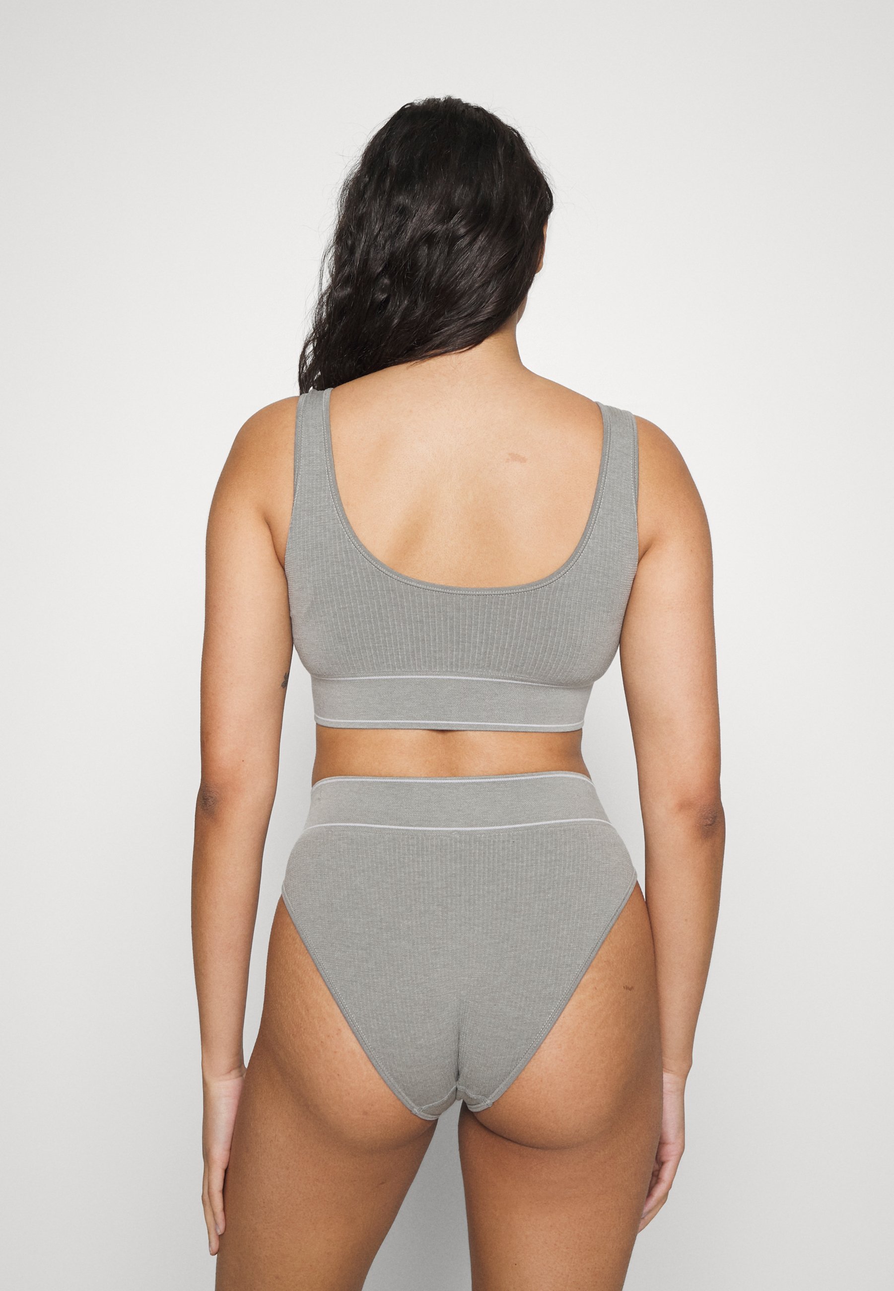 Polo Ralph Lauren SCOOP NECK TOP - Bustier - heather grey/grey