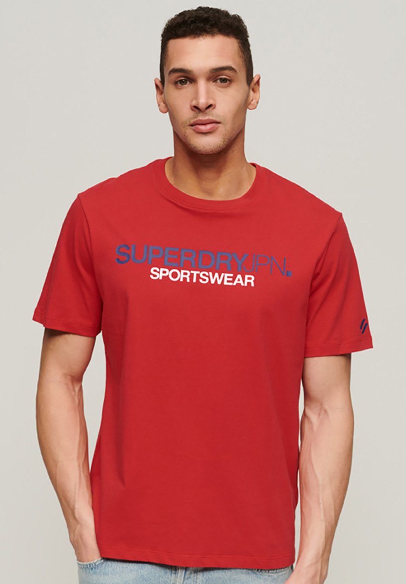 Superdry Print T-shirt - rebel red/red