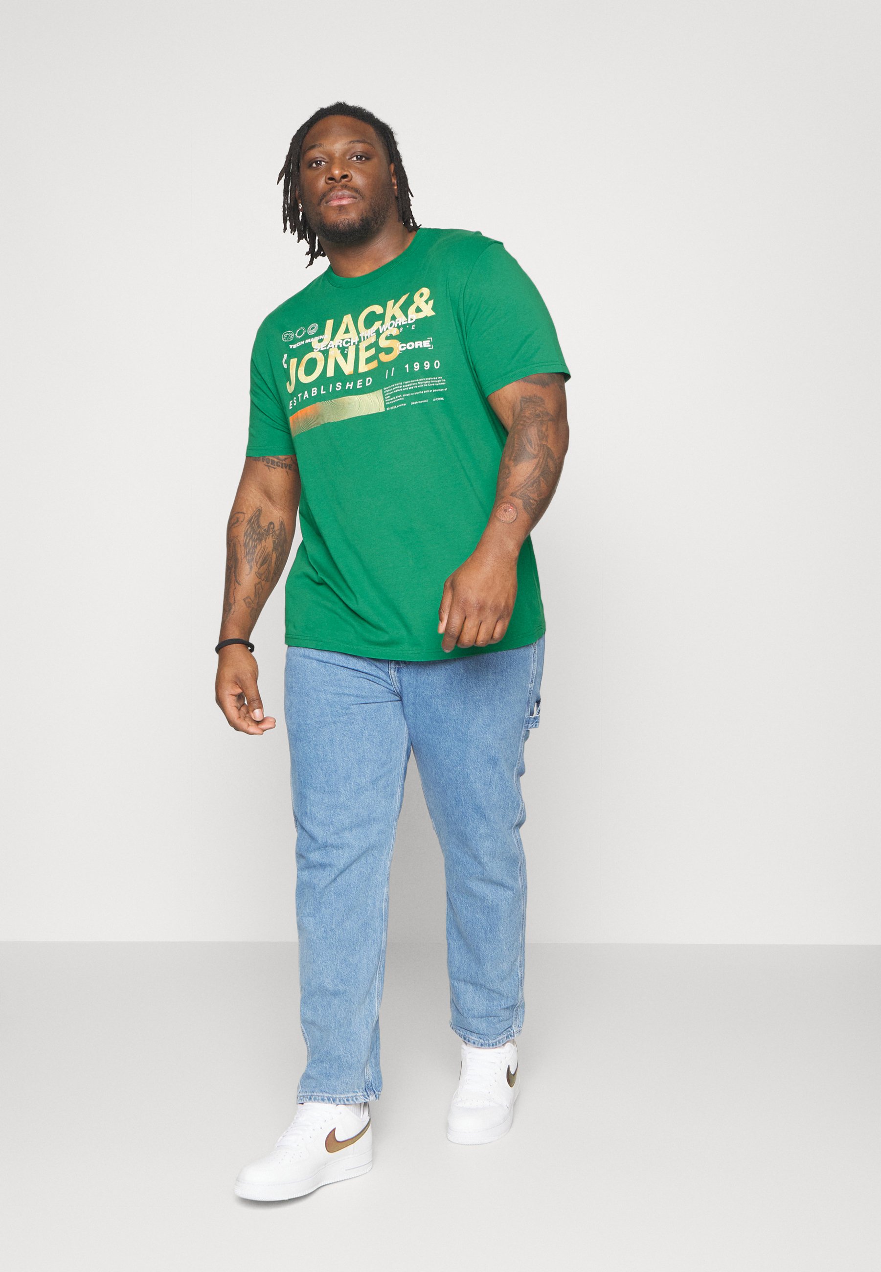 Jack &Jones WATER TEE  - Print T-shirt - verdant green/green