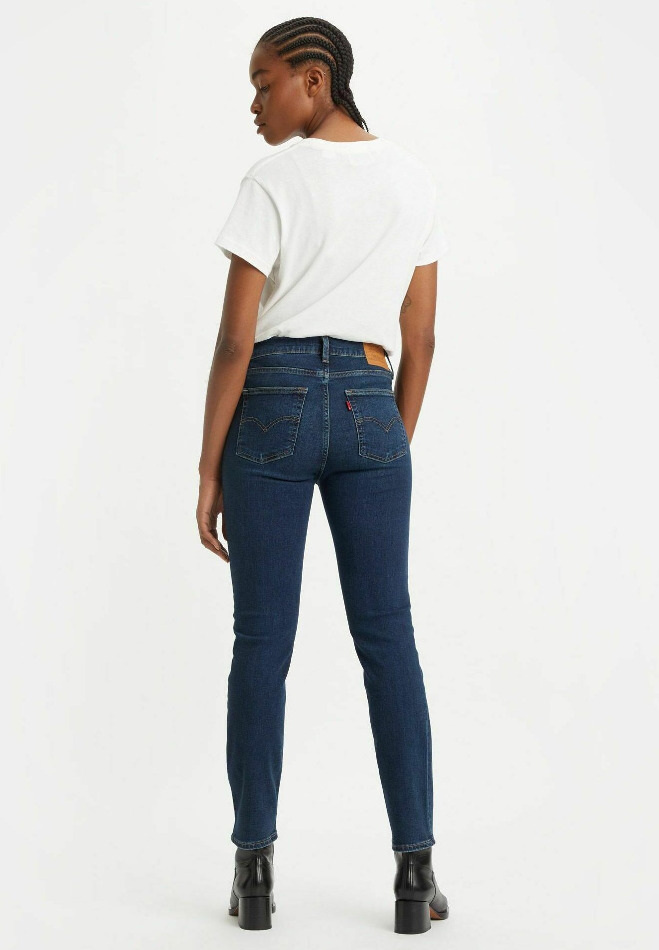Levi's® 724™ HIGH RISE - Slim fit jeans - dark blue/dark-blue denim