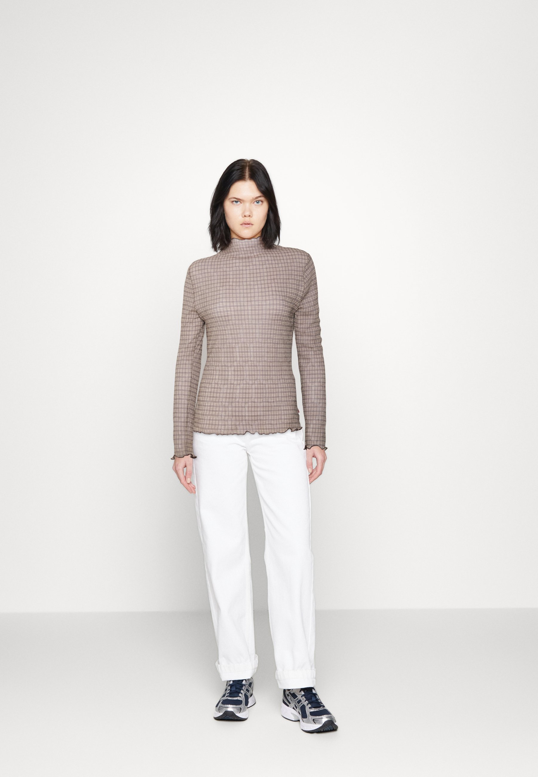 Levi's® LETTUCE EDGE SECOND SKIN PRIDE - Long sleeved top - fondue fudge/beige
