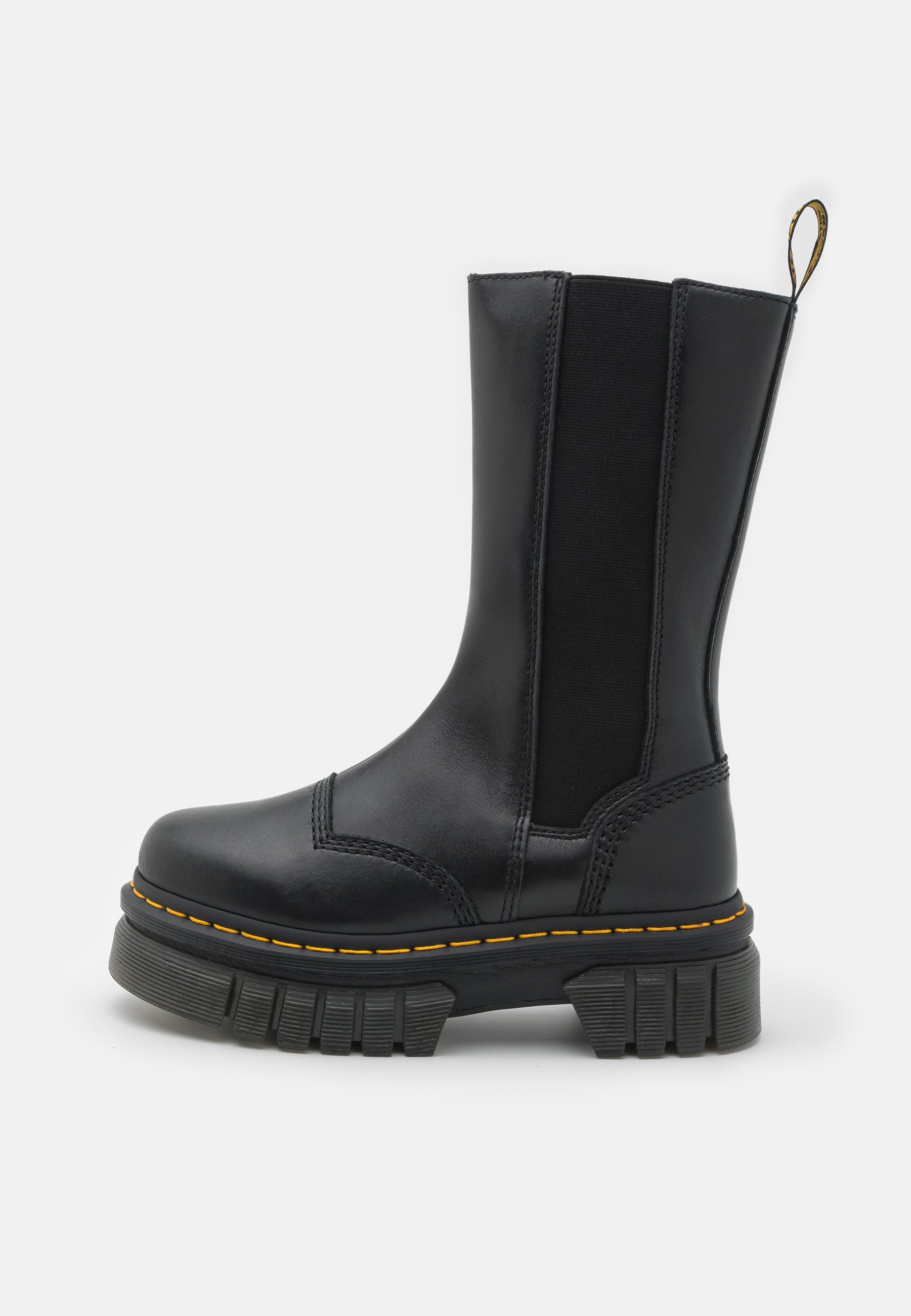 Dr. Martens AUDRICK CHELSEA TALL - Platform ankle boots - black lux/black