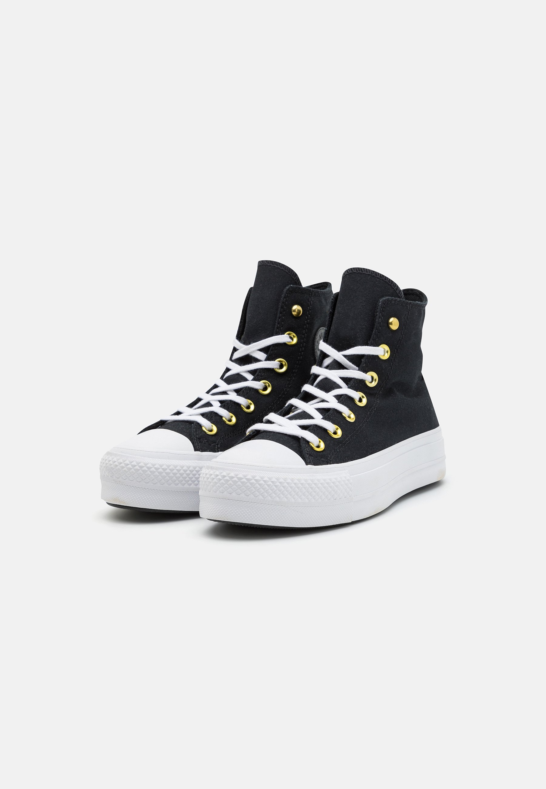 Converse CHUCK TAYLOR ALL STAR LIFT PLATFORM STAR STUDDED - High-top trainers - black