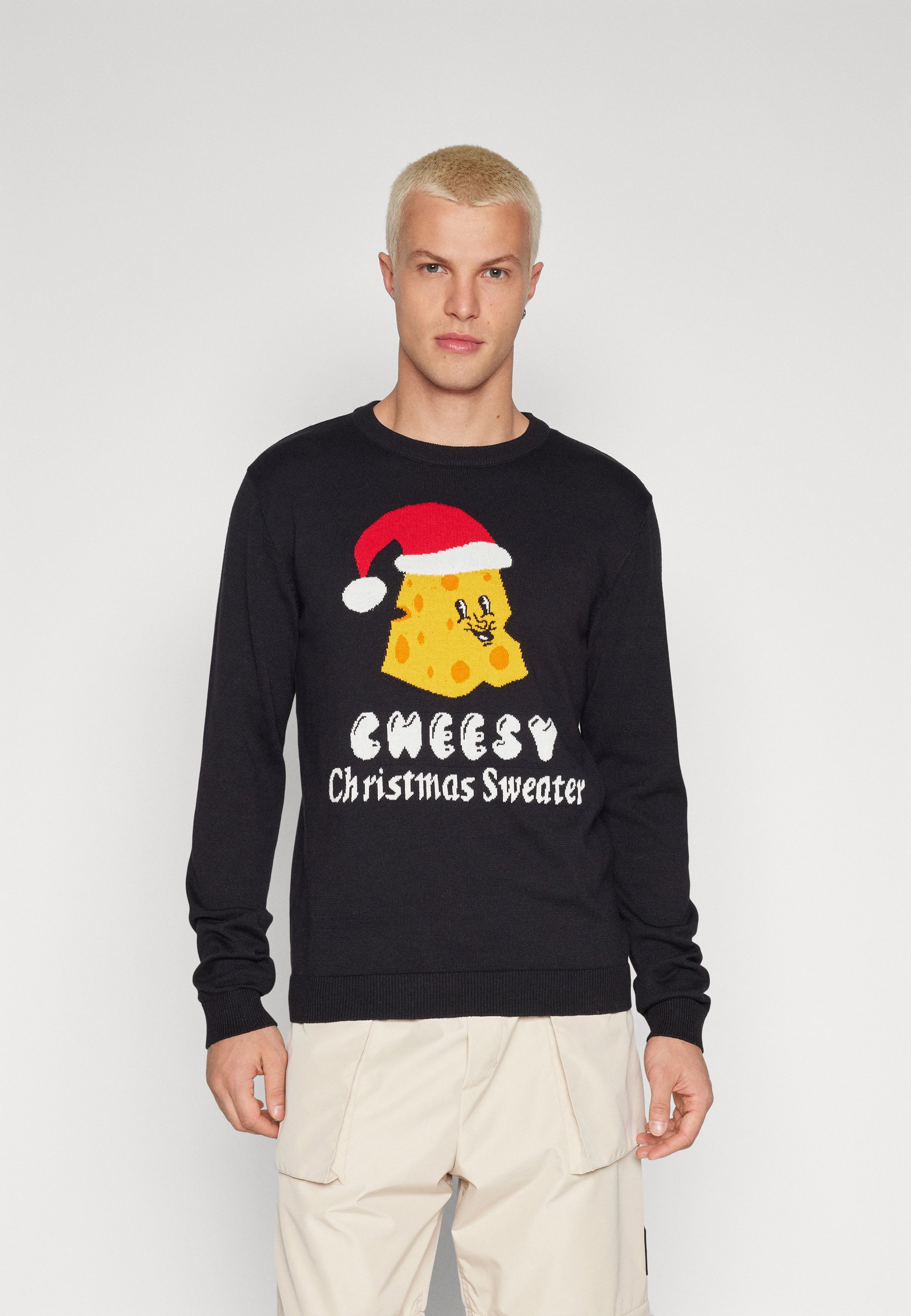 Jack &Jones JORFESTIVE XMAS CREW NECK - Jumper - black