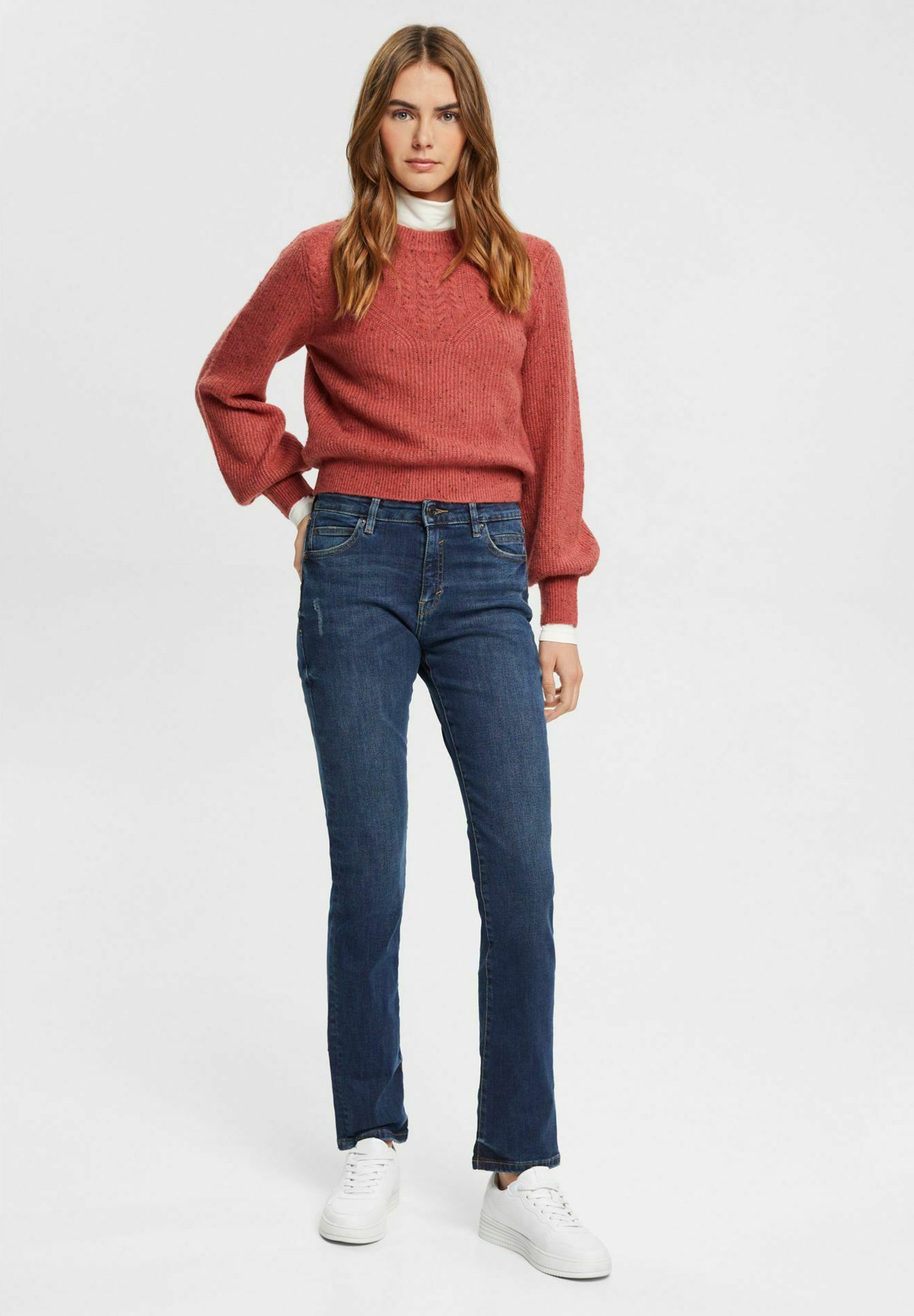 Esprit Straight leg jeans - blue dark washed/dark blue