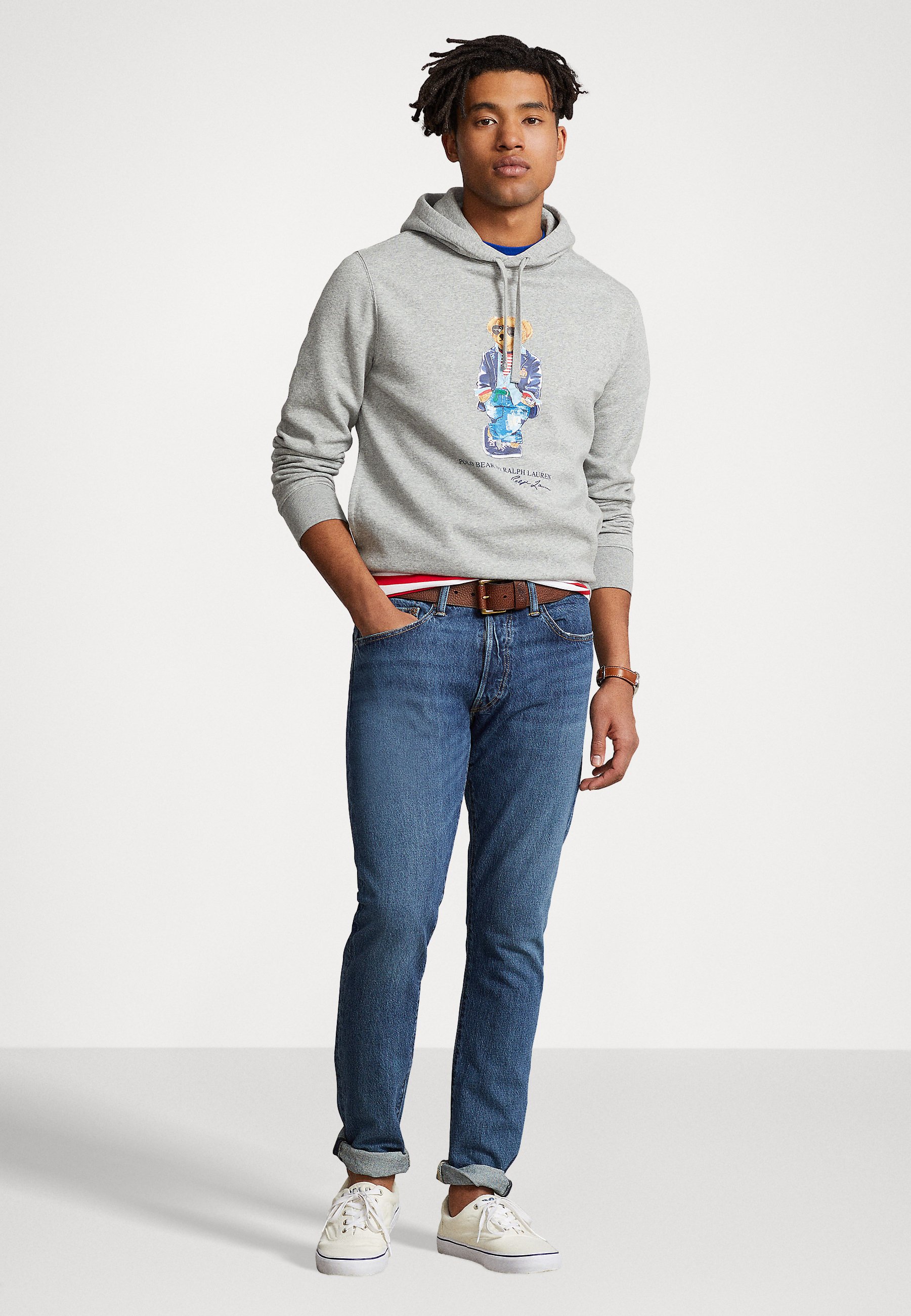 Polo Ralph Lauren HOOD LONG SLEEVE - Hoodie - grey