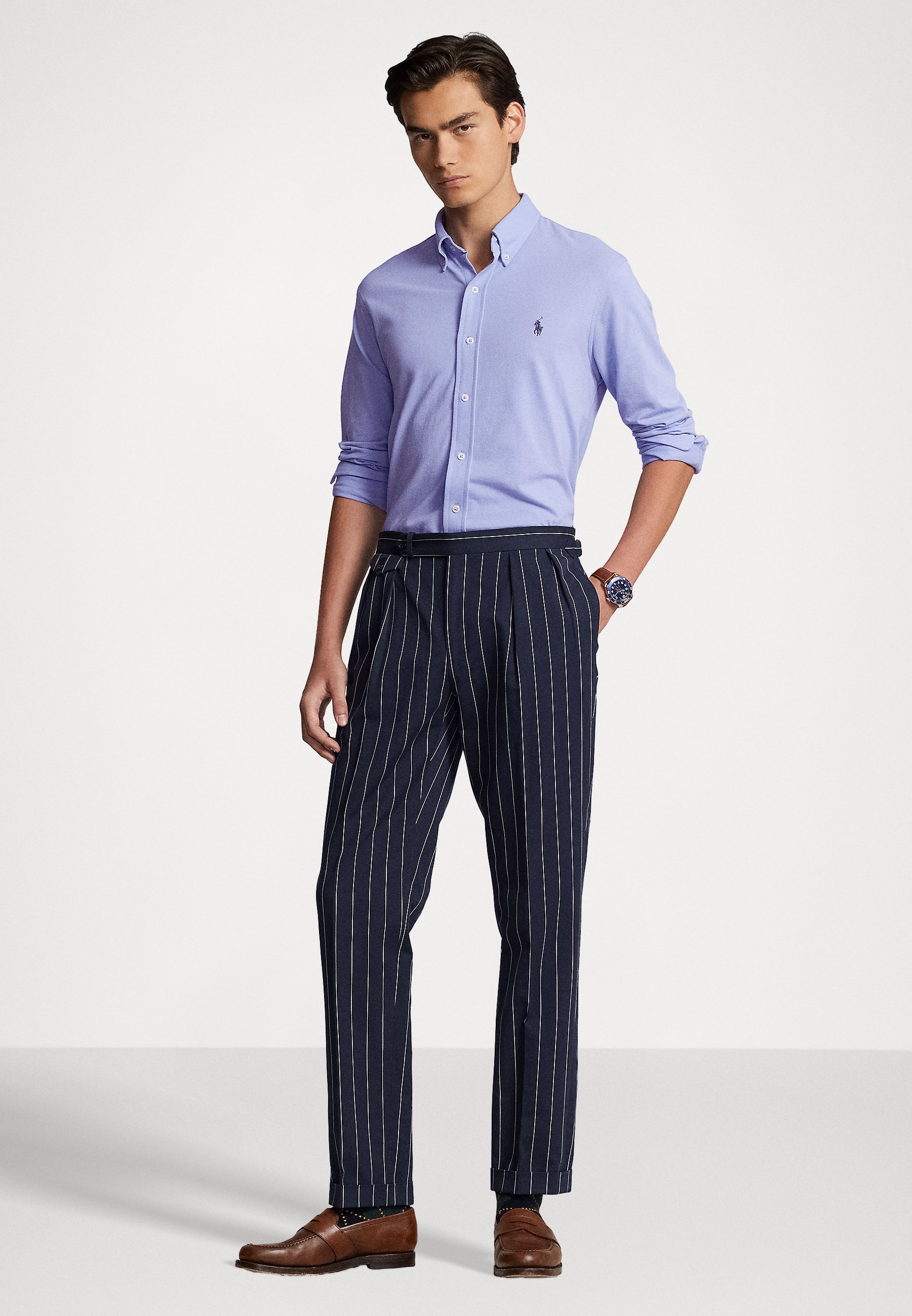 Polo Ralph Lauren LONG SLEEVE - Shirt - lafayette blue/blue