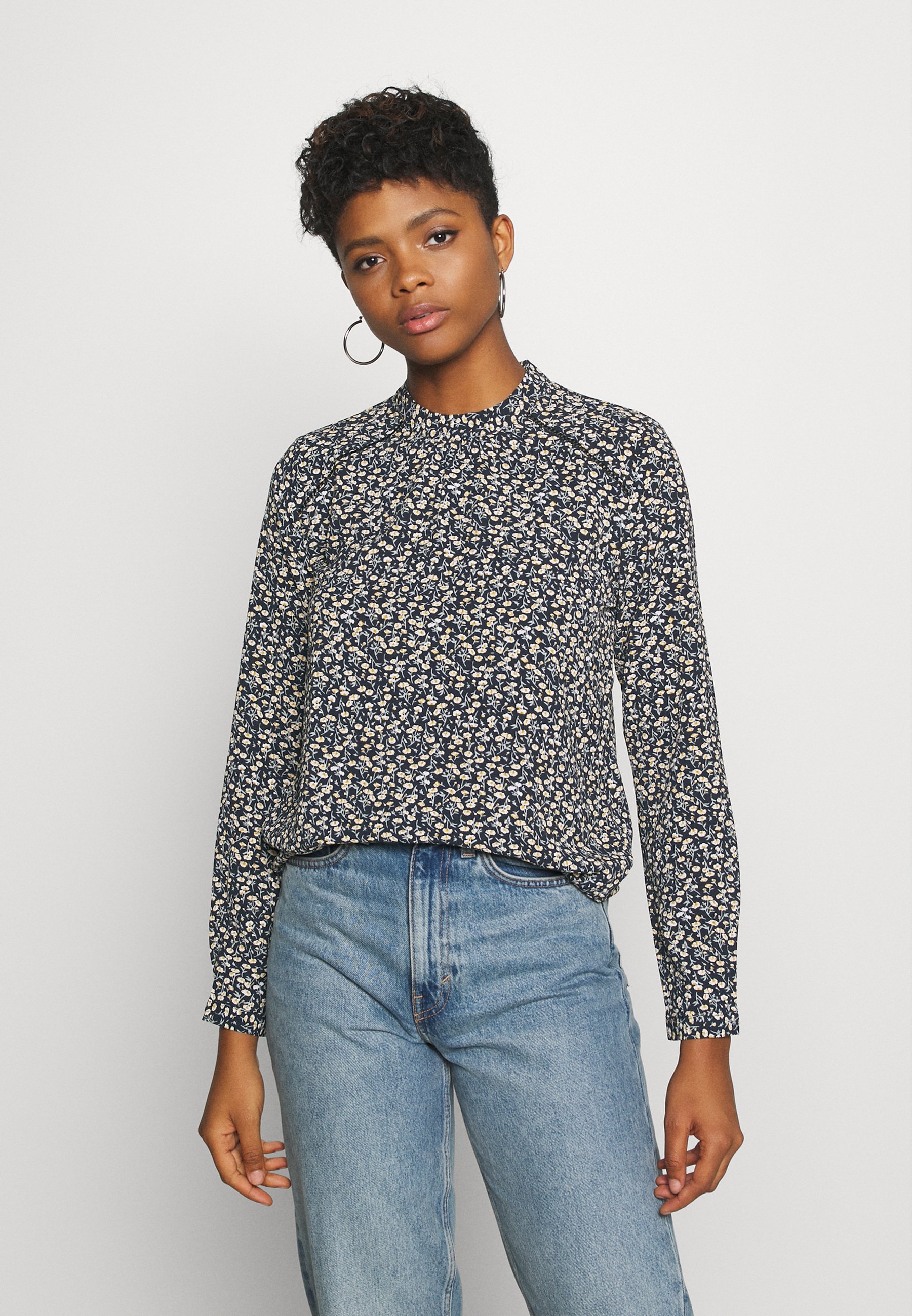 ONLY NEW MALLORY  L/S - Blouse - night sky/anne ditsy/black