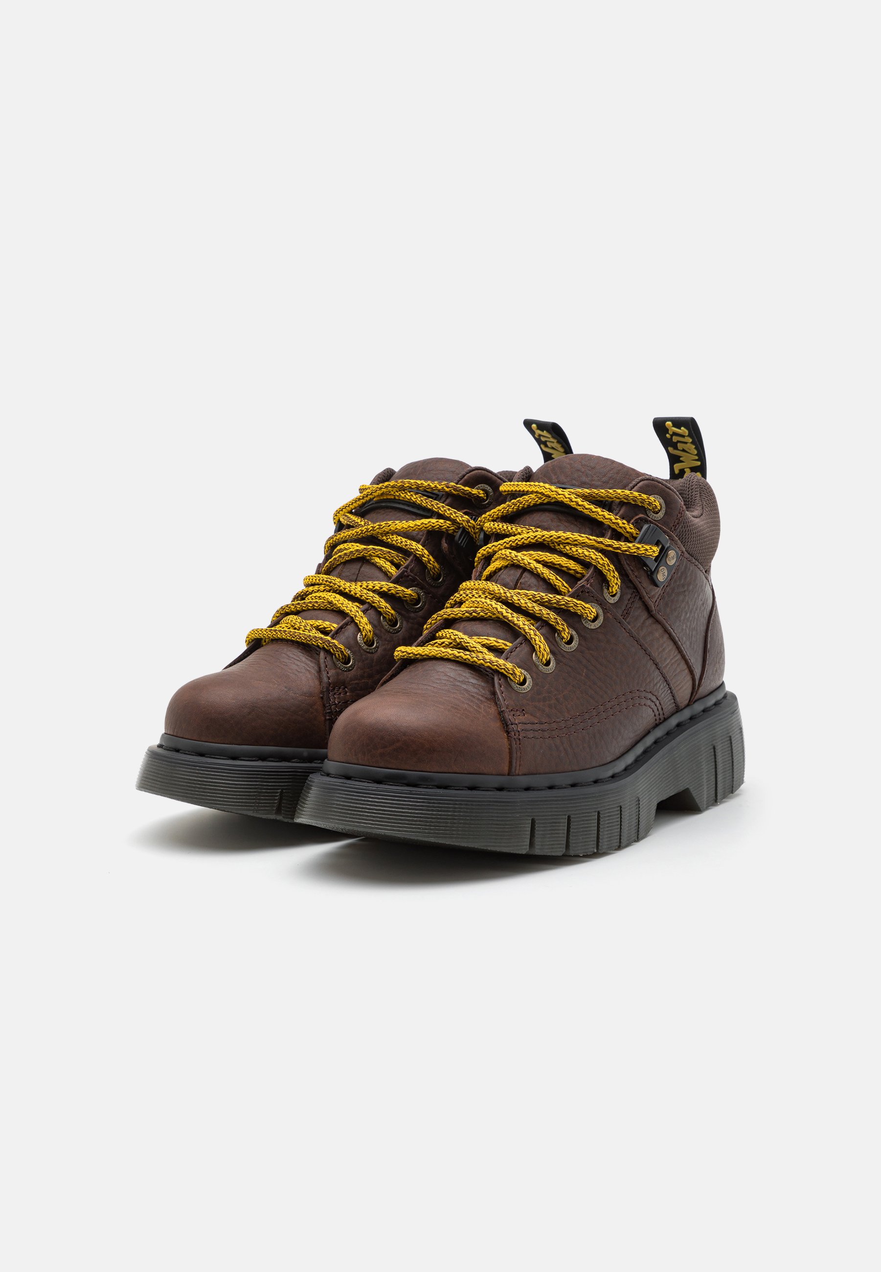 Dr. Martens WOODARD UNISEX - Casual lace-ups - dark brown grizzly/dark brown/dark brown