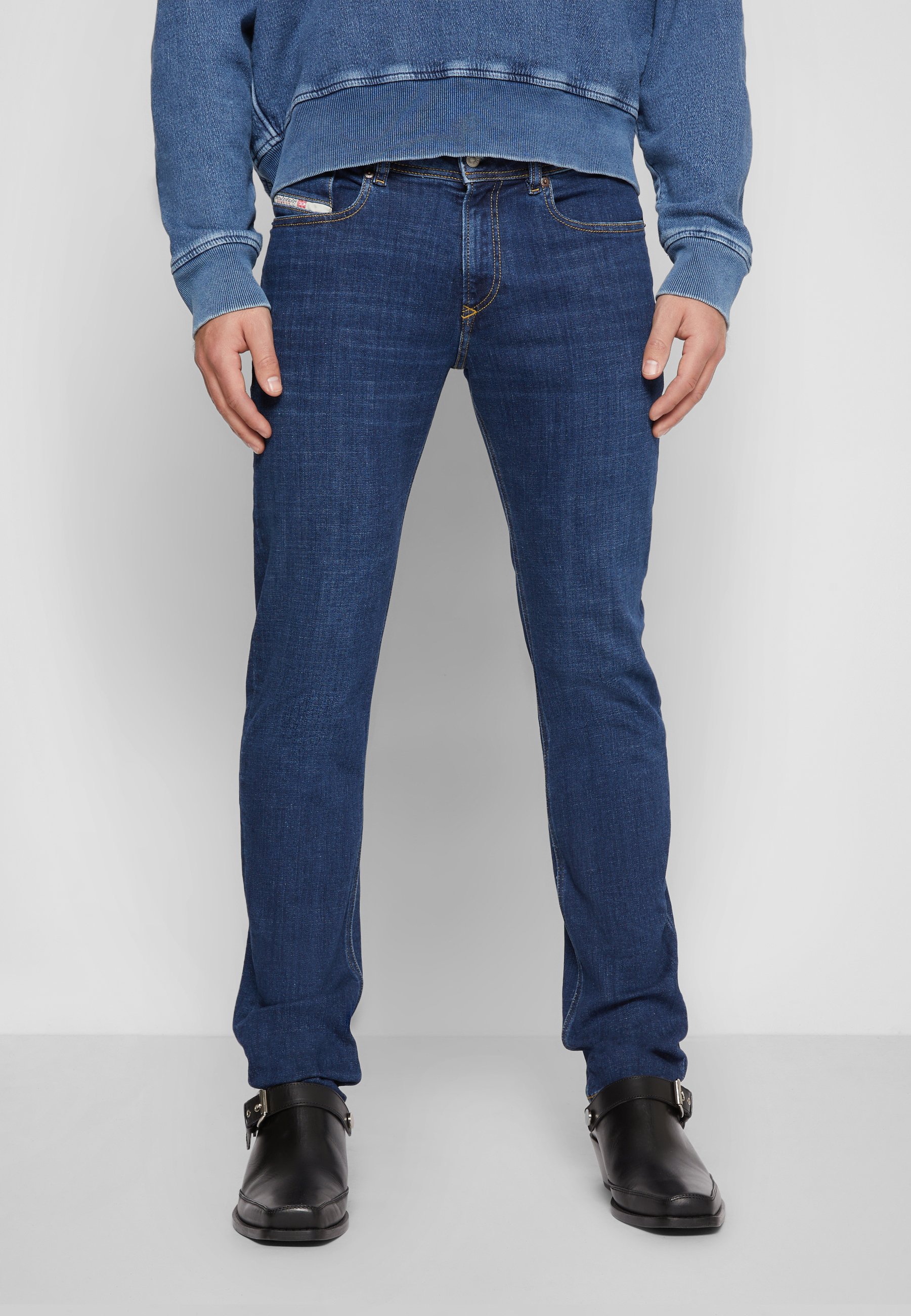 Diesel SLEENKER - Slim fit jeans - dark blue/dark-blue denim