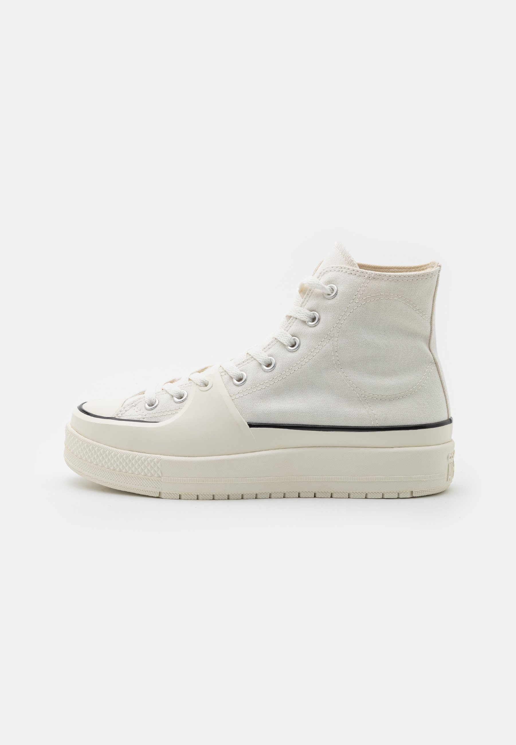 Converse CHUCK TAYLOR ALL STAR CONSTRUCT UNISEX - High-top trainers - vintage white/black/egret/white