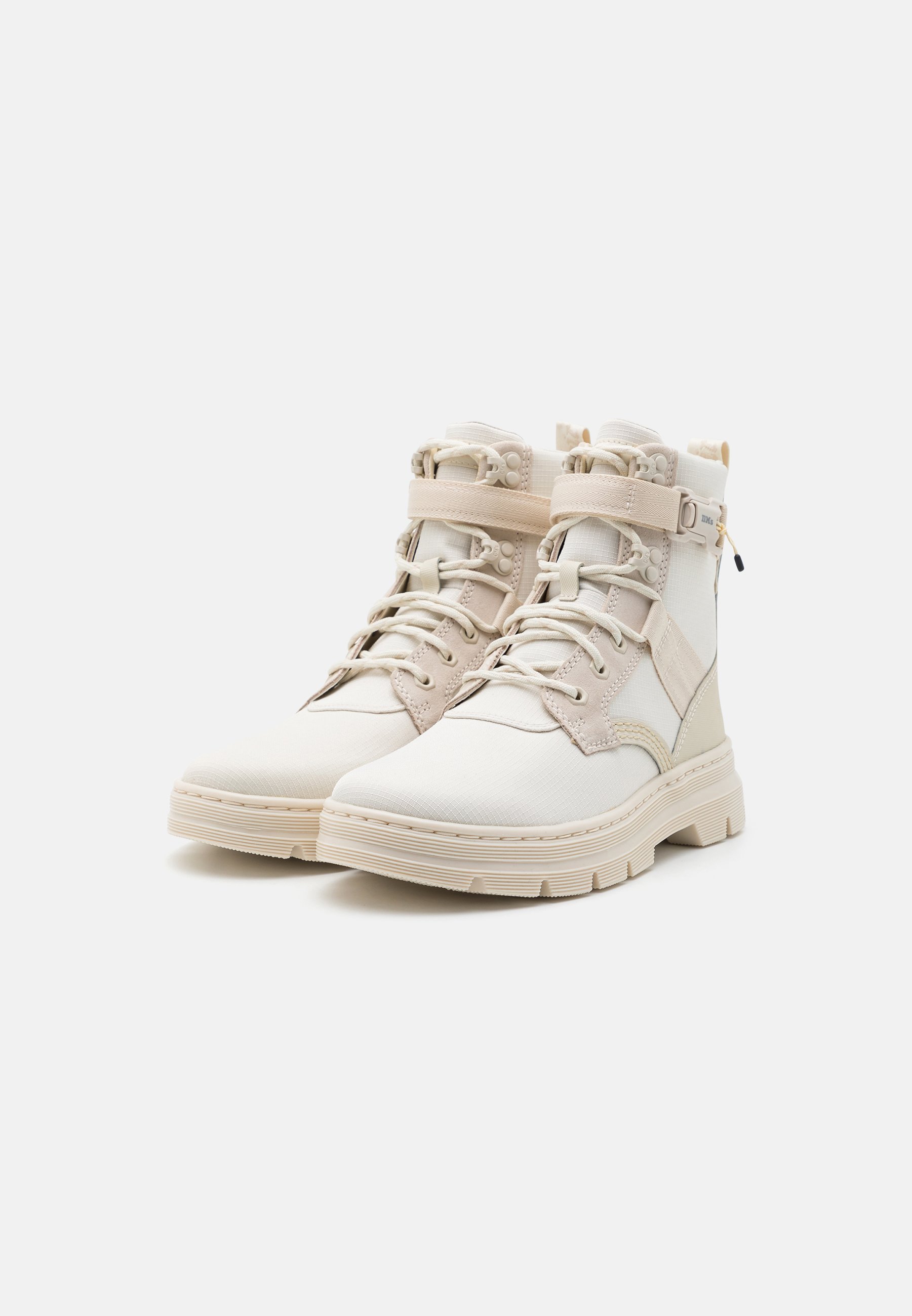 Dr. Martens COMBS TECH II UNISEX - Lace-up ankle boots - off white/natural ajax/egret/bone airwair/off-white