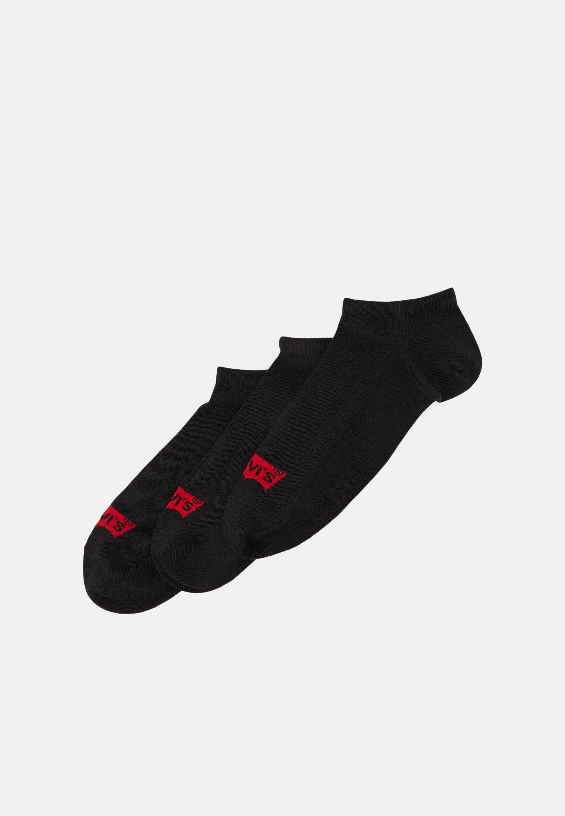 Levi's® LOW CUT BATWING LOGO RECYCLED 3 PACK - Socks - black