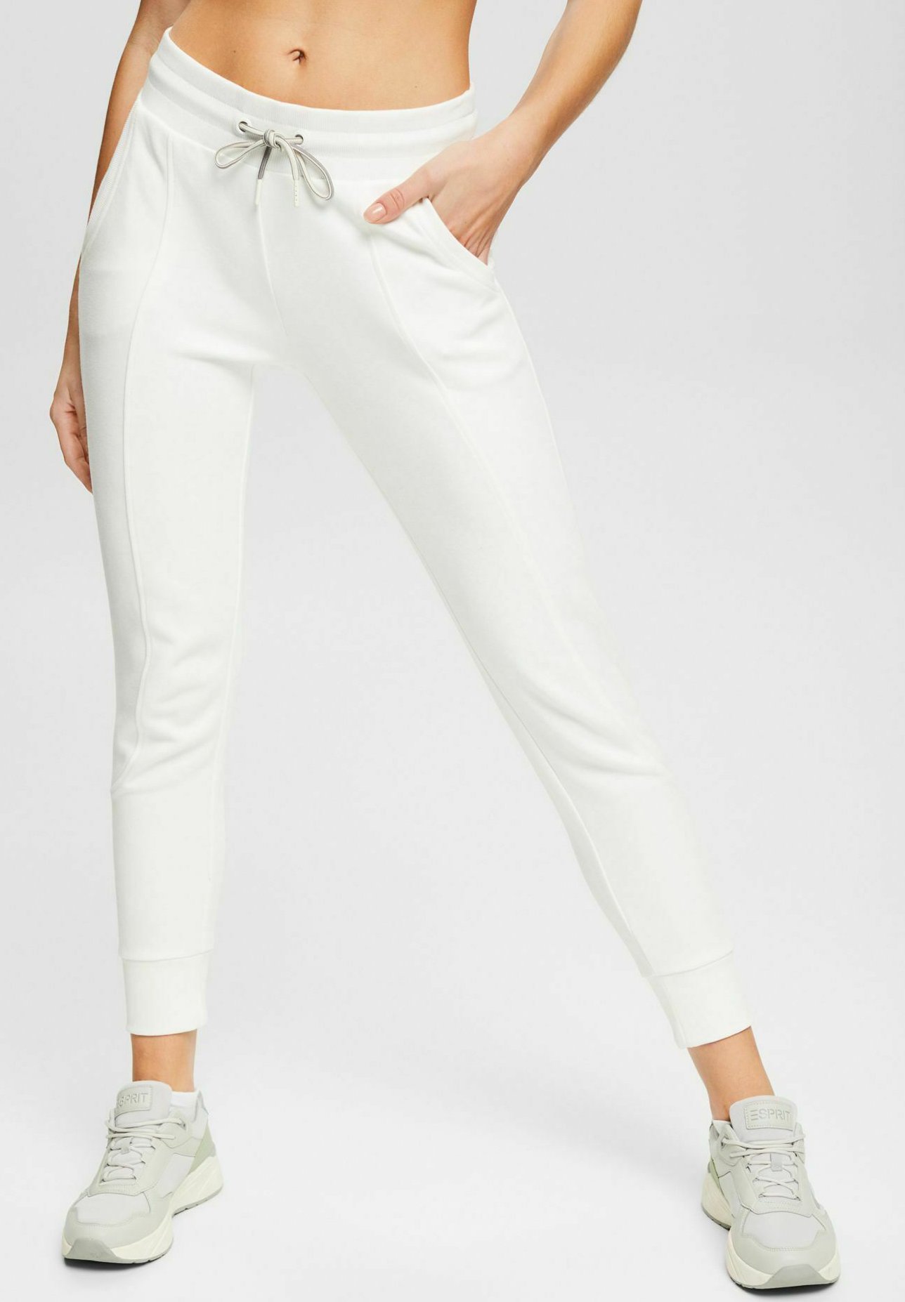 Esprit Tracksuit bottoms - off white/off-white