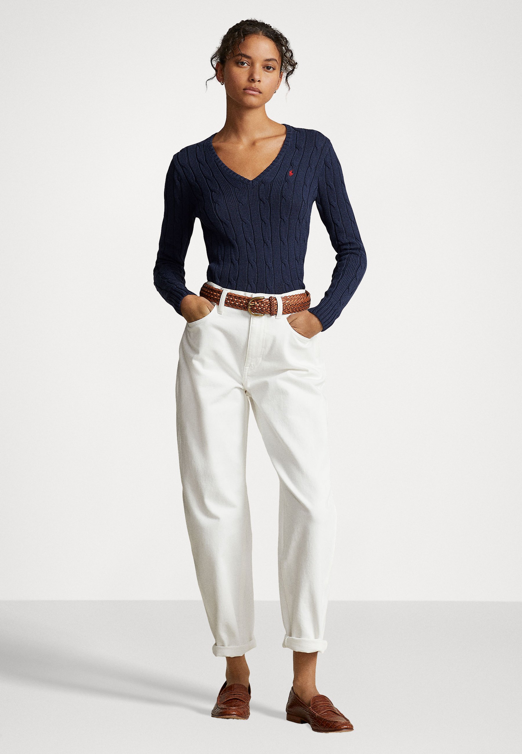 Polo Ralph Lauren KIMBERLY LONG SLEEVE - Jumper - marine/dark blue
