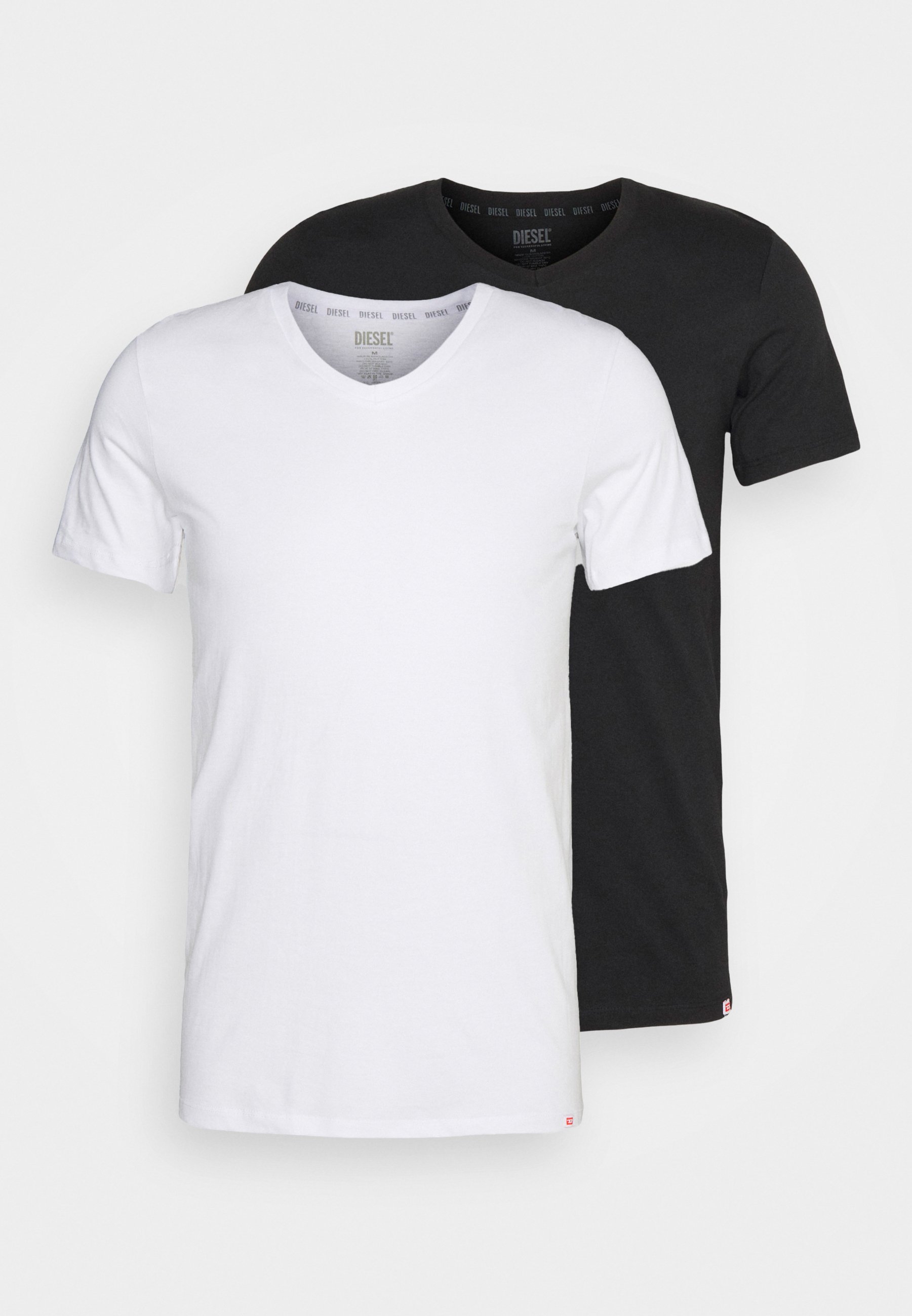 Diesel 2 PACK - Undershirt - black/white/black