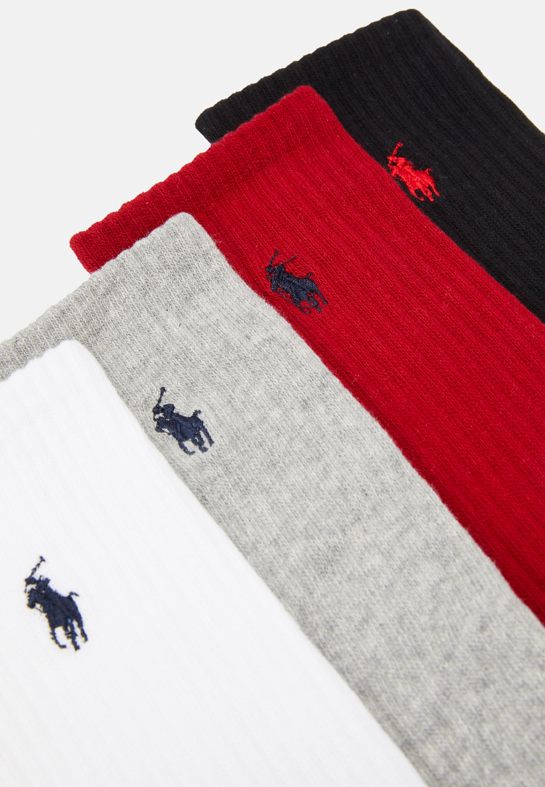 Polo Ralph Lauren COTTON-BLEND CREW SOCK 6-PACK - Socks - black/red/navy/charcoal/multi-coloured