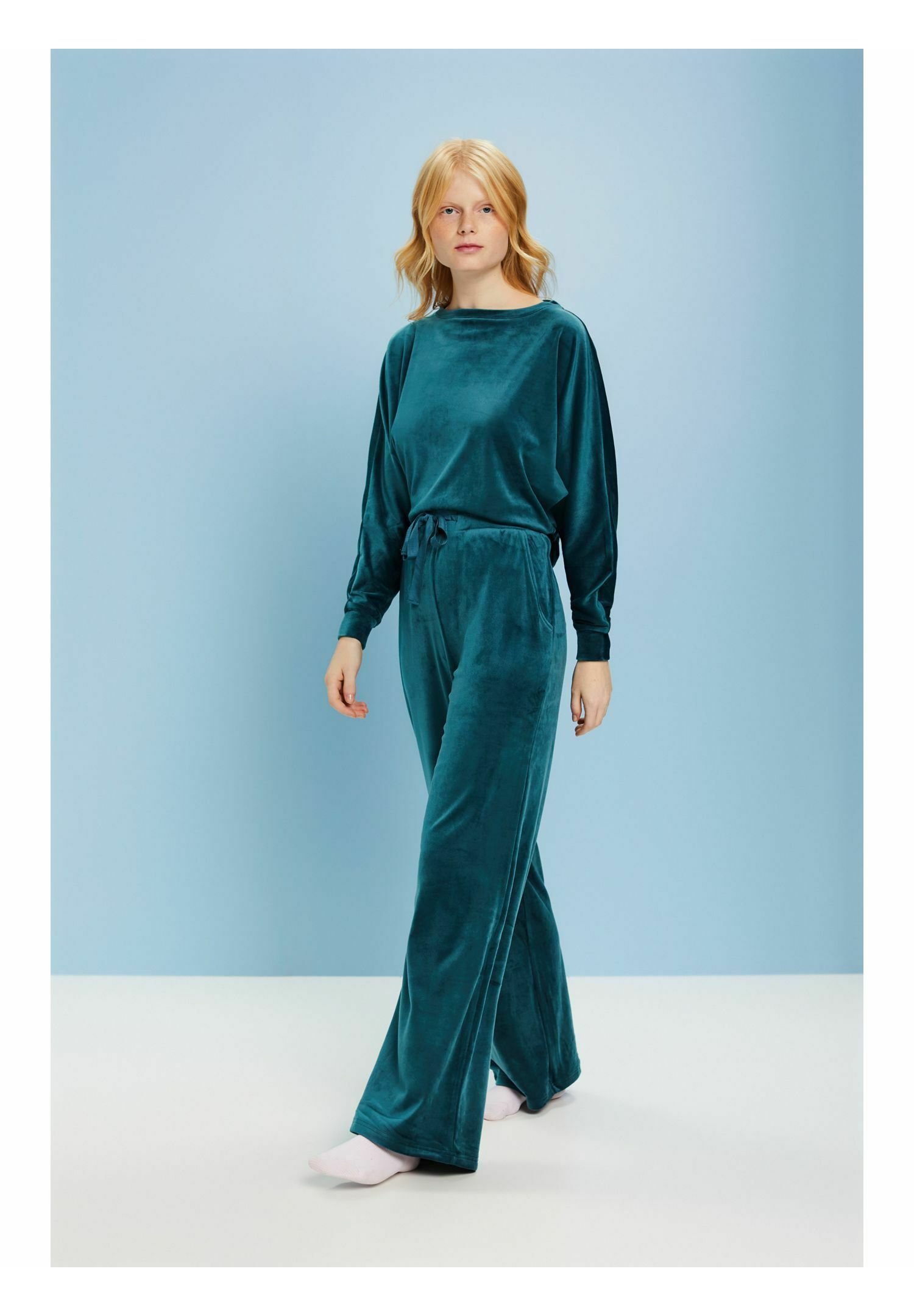 Esprit LOUNGEWEAR AUS - Pyjama bottoms - petrol blue/teal
