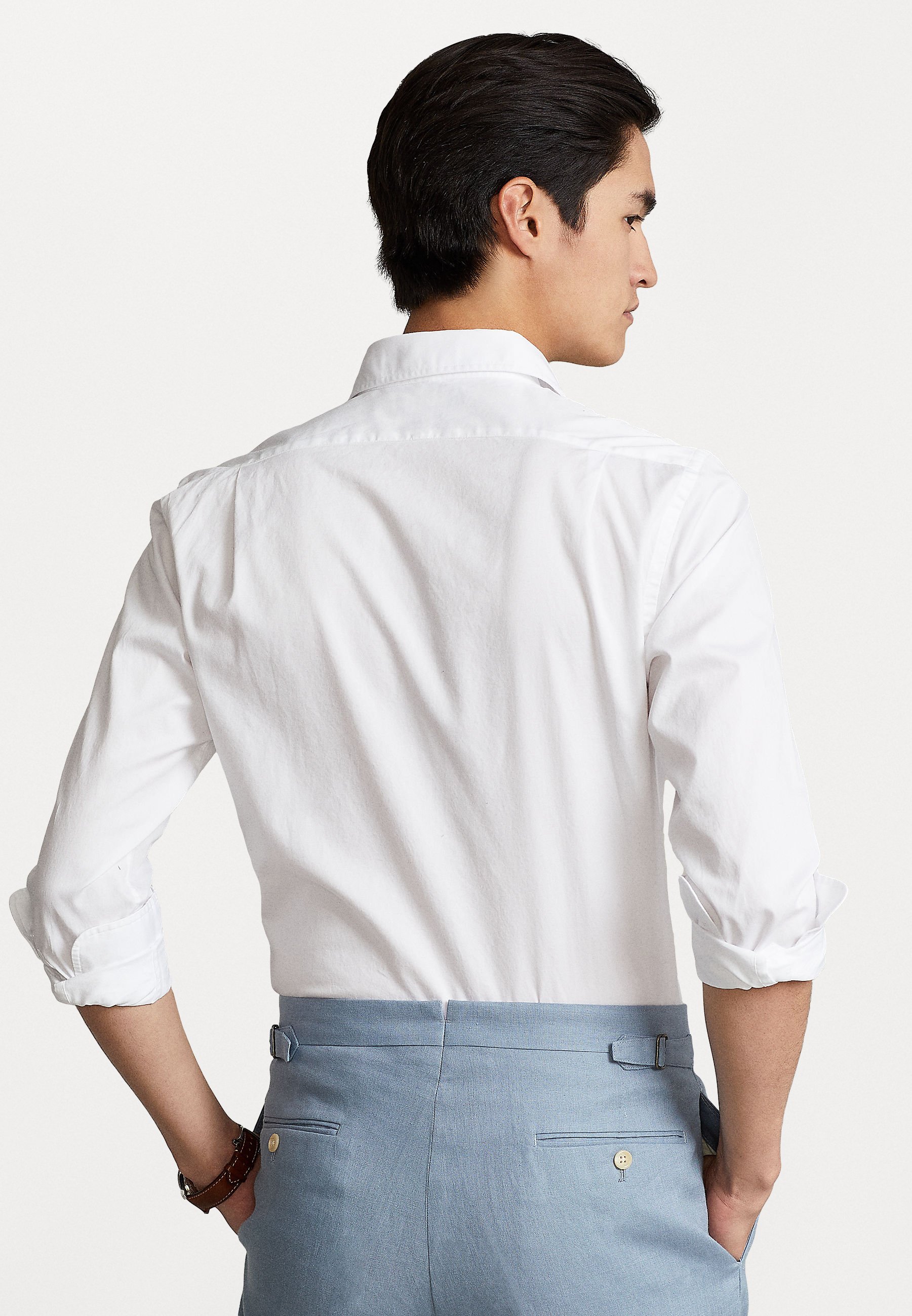Polo Ralph Lauren SLIM FIT GARMENT-DYED TWILL SHIRT - Shirt - white
