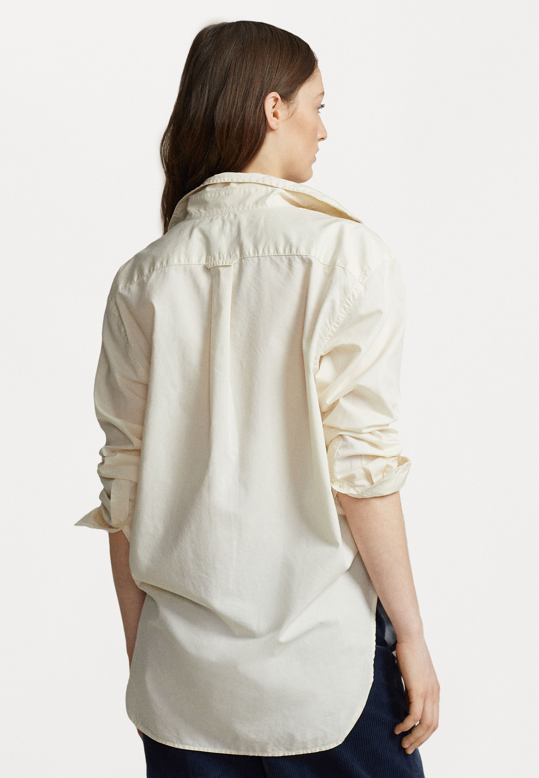 Polo Ralph Lauren LONG SLEEVE - Button-down blouse - trophy cream/beige