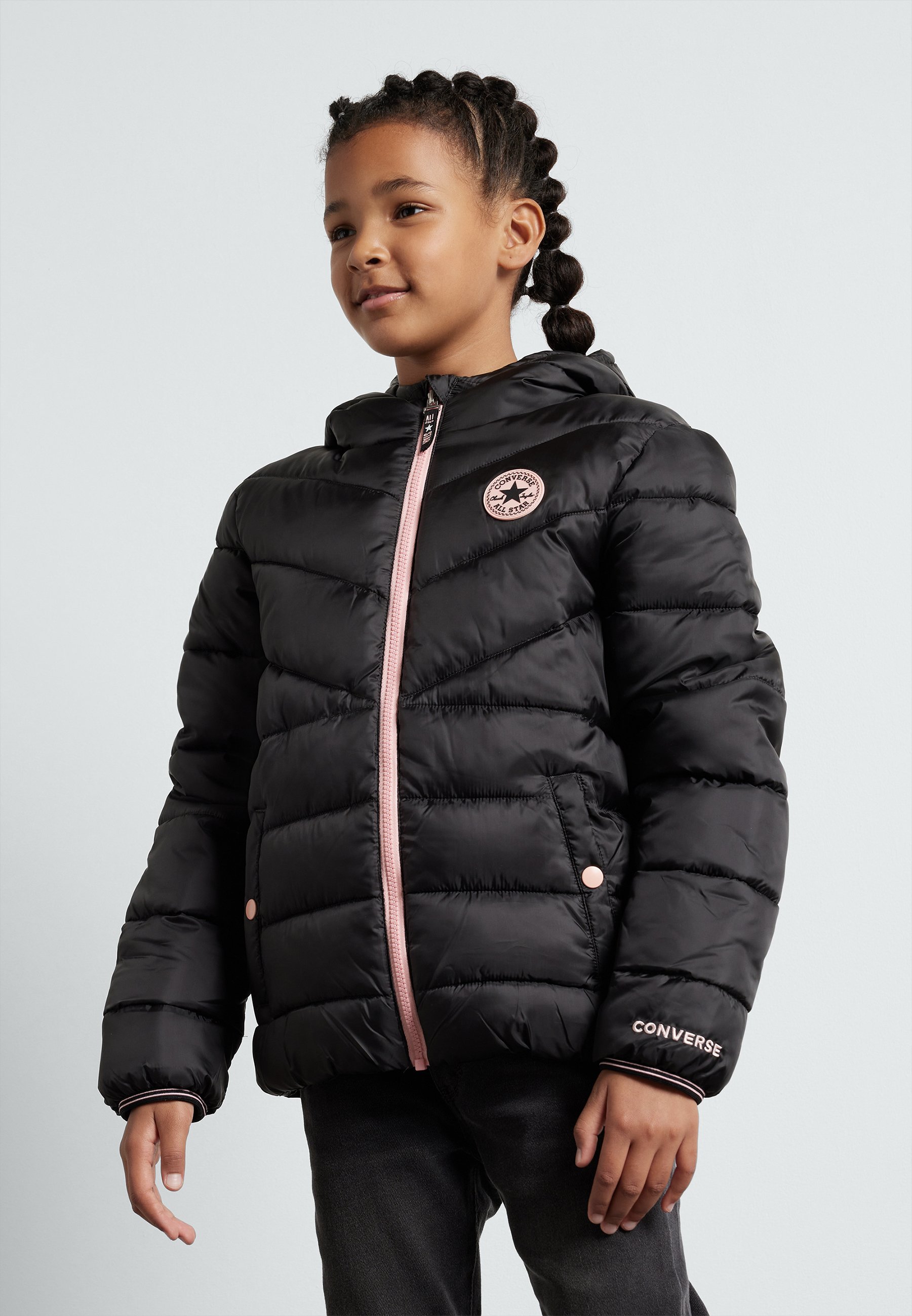Converse GIRLS SOLID PUFFER  - Winter jacket - black