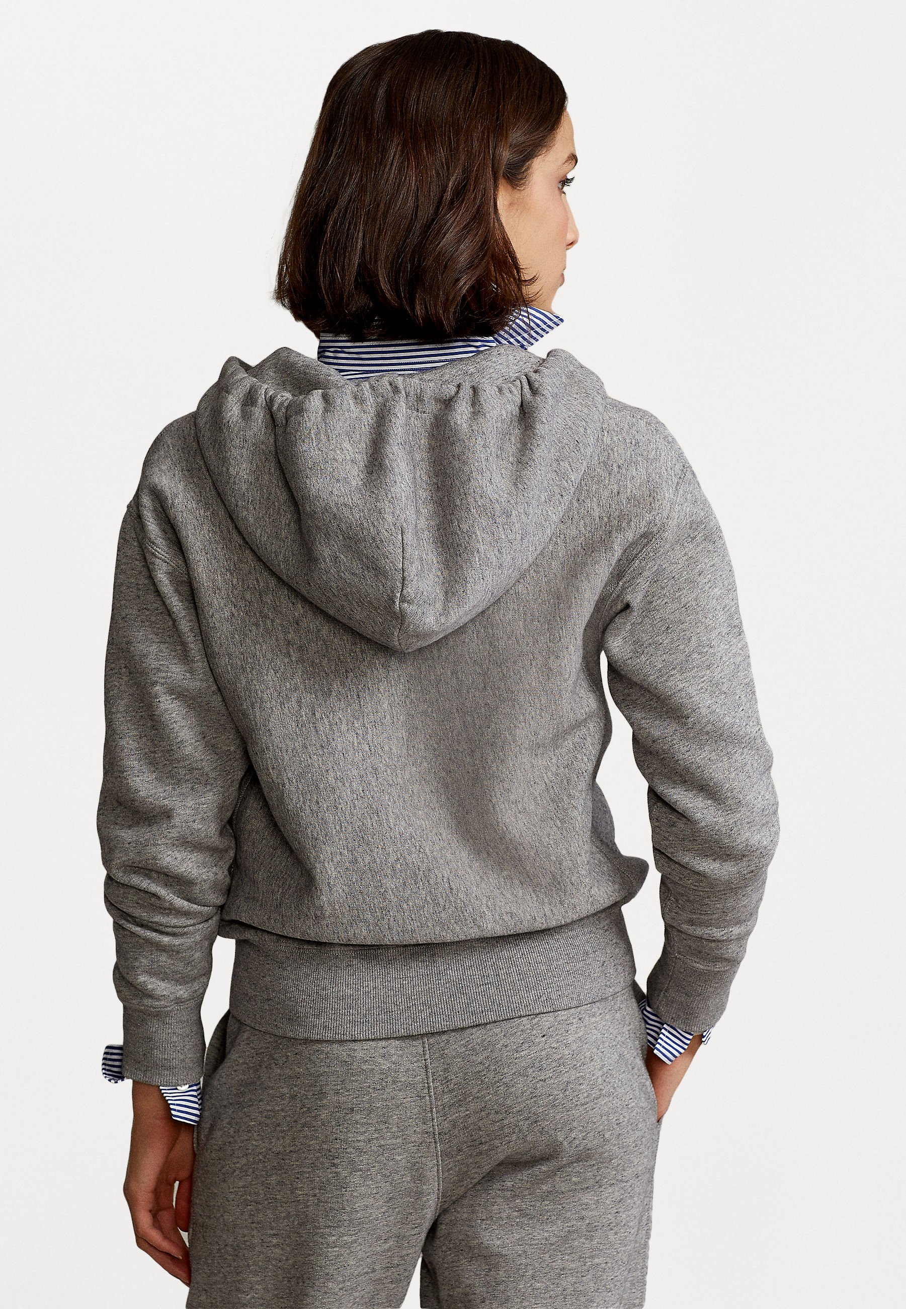 Polo Ralph Lauren FULL ZIP HOODIE - Zip-up sweatshirt - dark vintage heat/mottled dark grey
