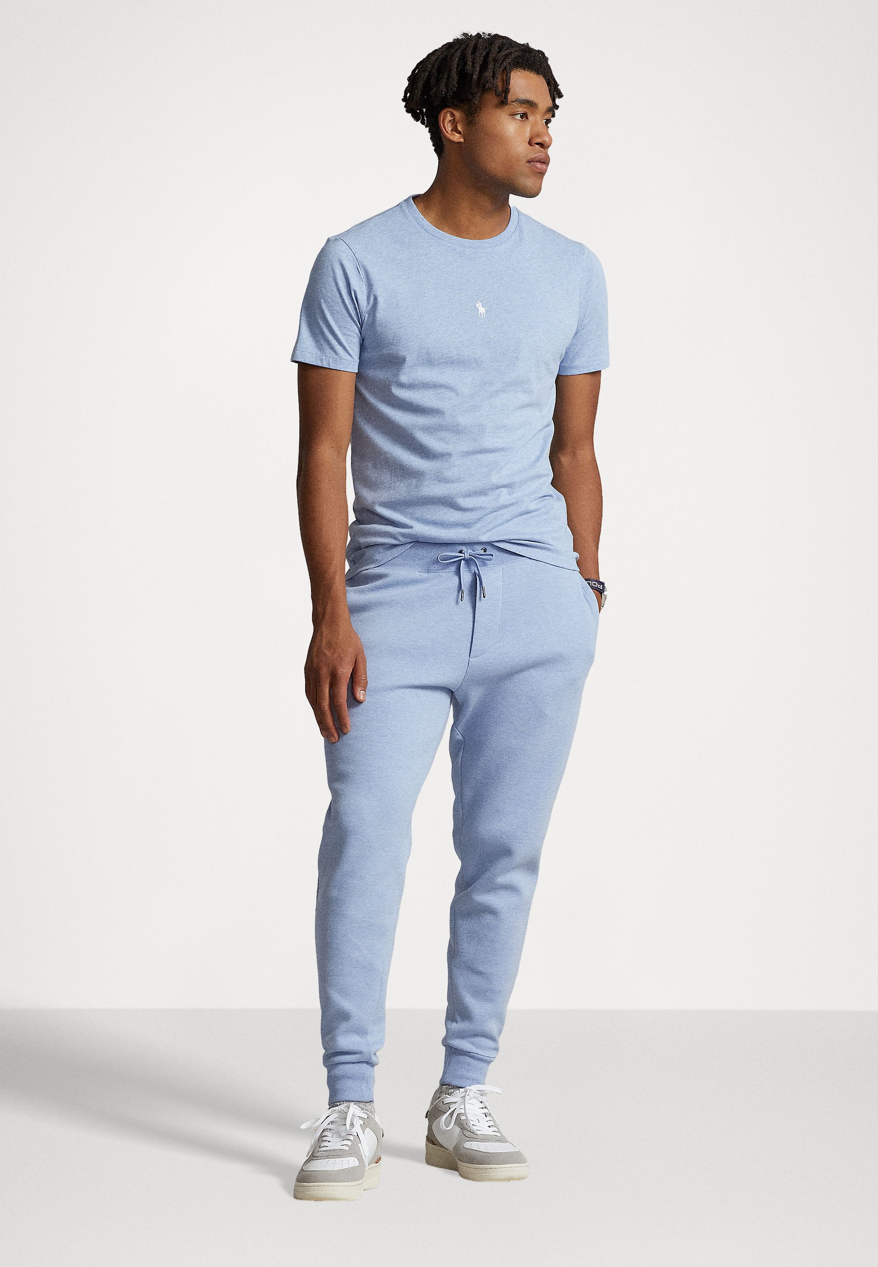 Polo Ralph Lauren SHORT SLEEVE - Basic T-shirt - jamaica heather/blue