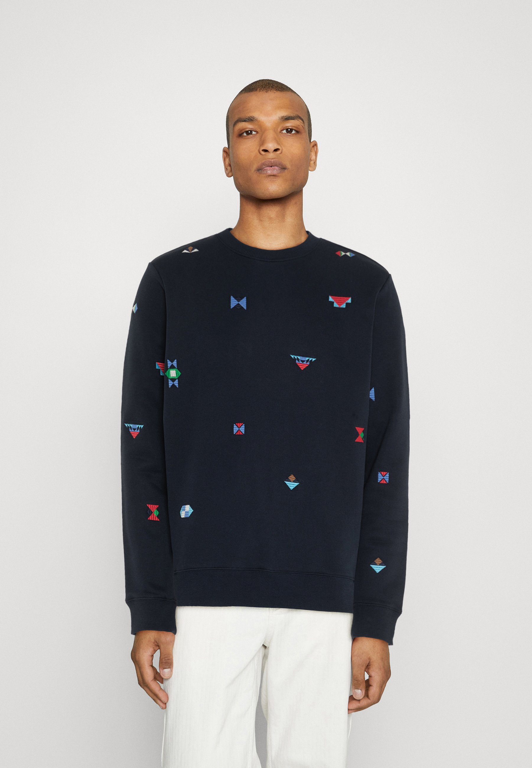 Scotch & Soda REGULAR FIT - Sweatshirt - night fairisle/dark blue