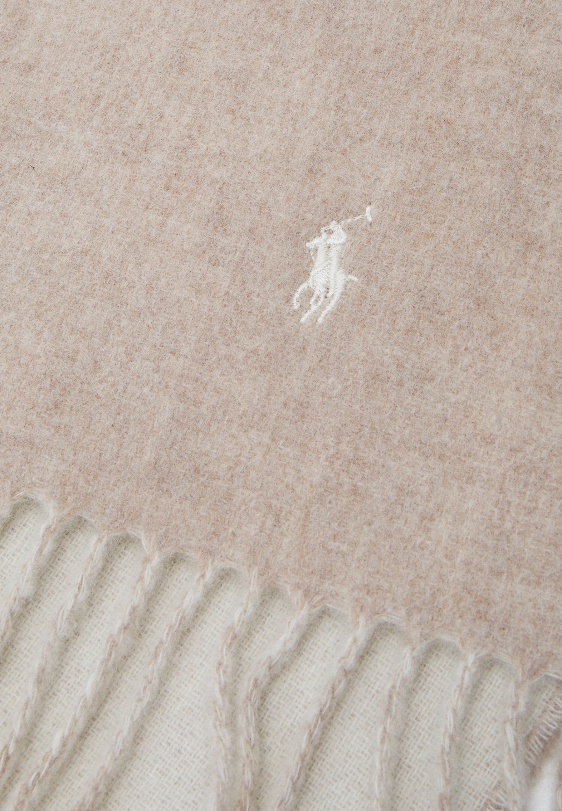 Polo Ralph Lauren SCARF UNISEX - Scarf - taupe/winter cream/taupe