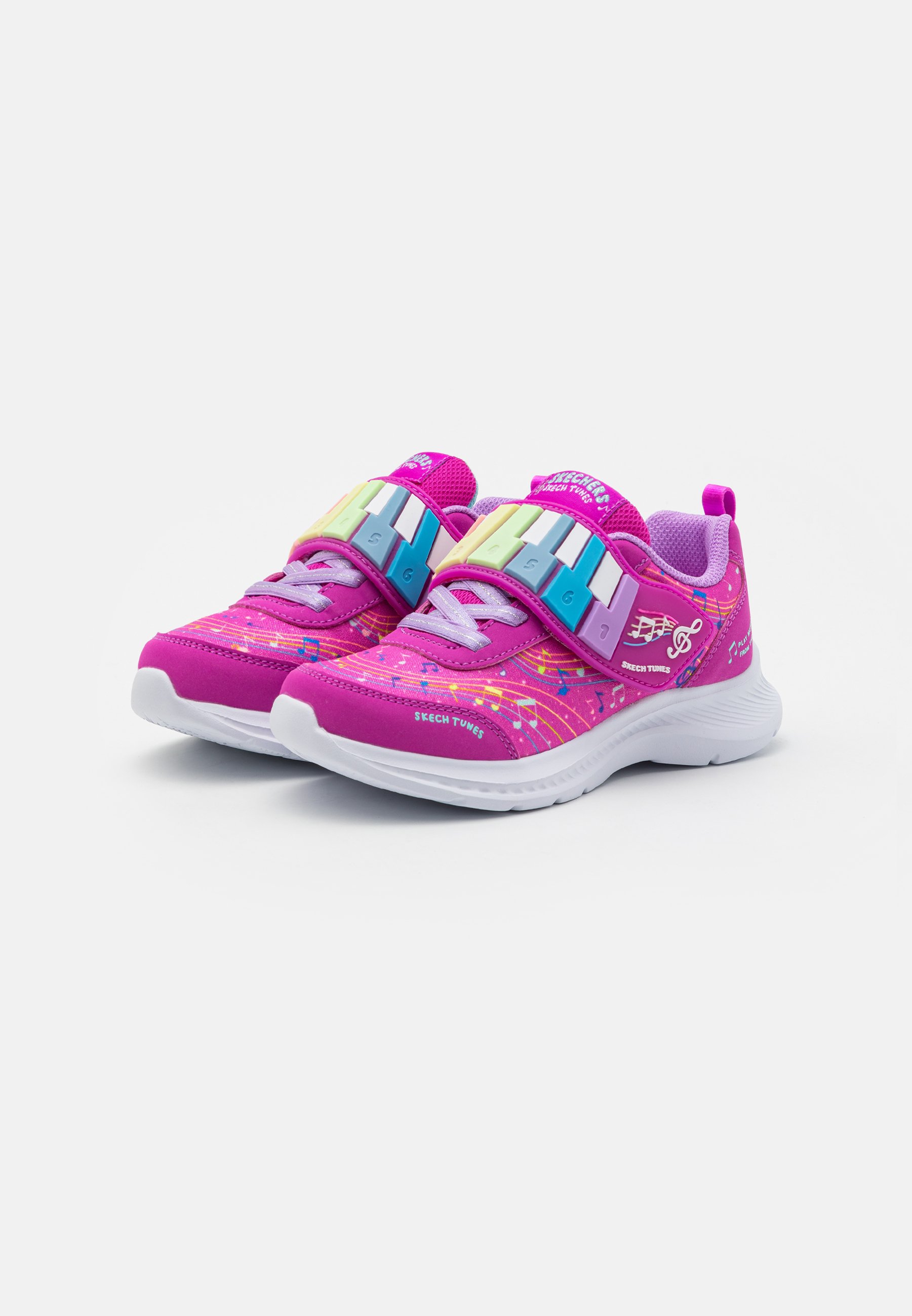 Skechers PIANO SOUND - Trainers - hot pink/multi-coloured/pink