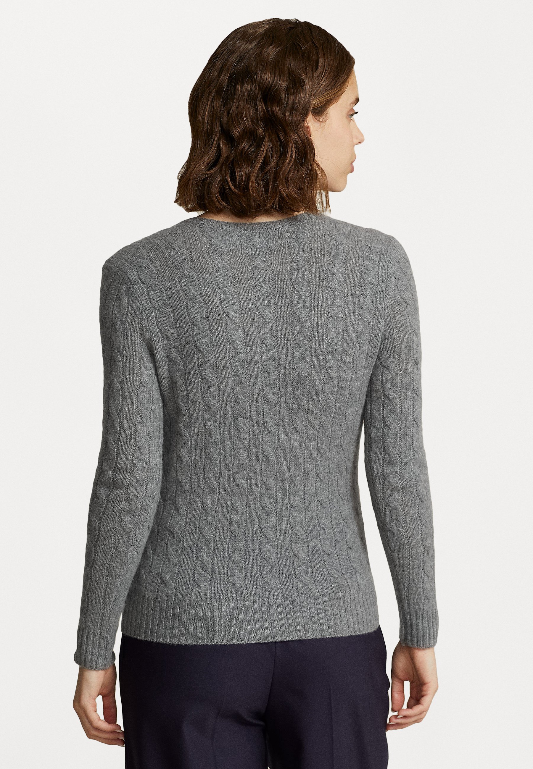 Polo Ralph Lauren KIMBERLY LONG SLEEVE - Jumper - battalion grey heather/grey