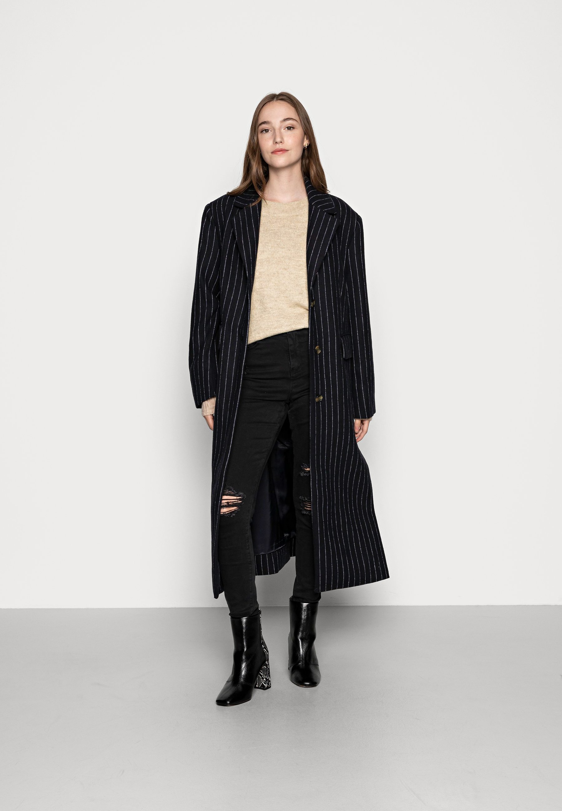 ONLY ONLNANJING LS KNT NOOS - Jumper - melange/beige