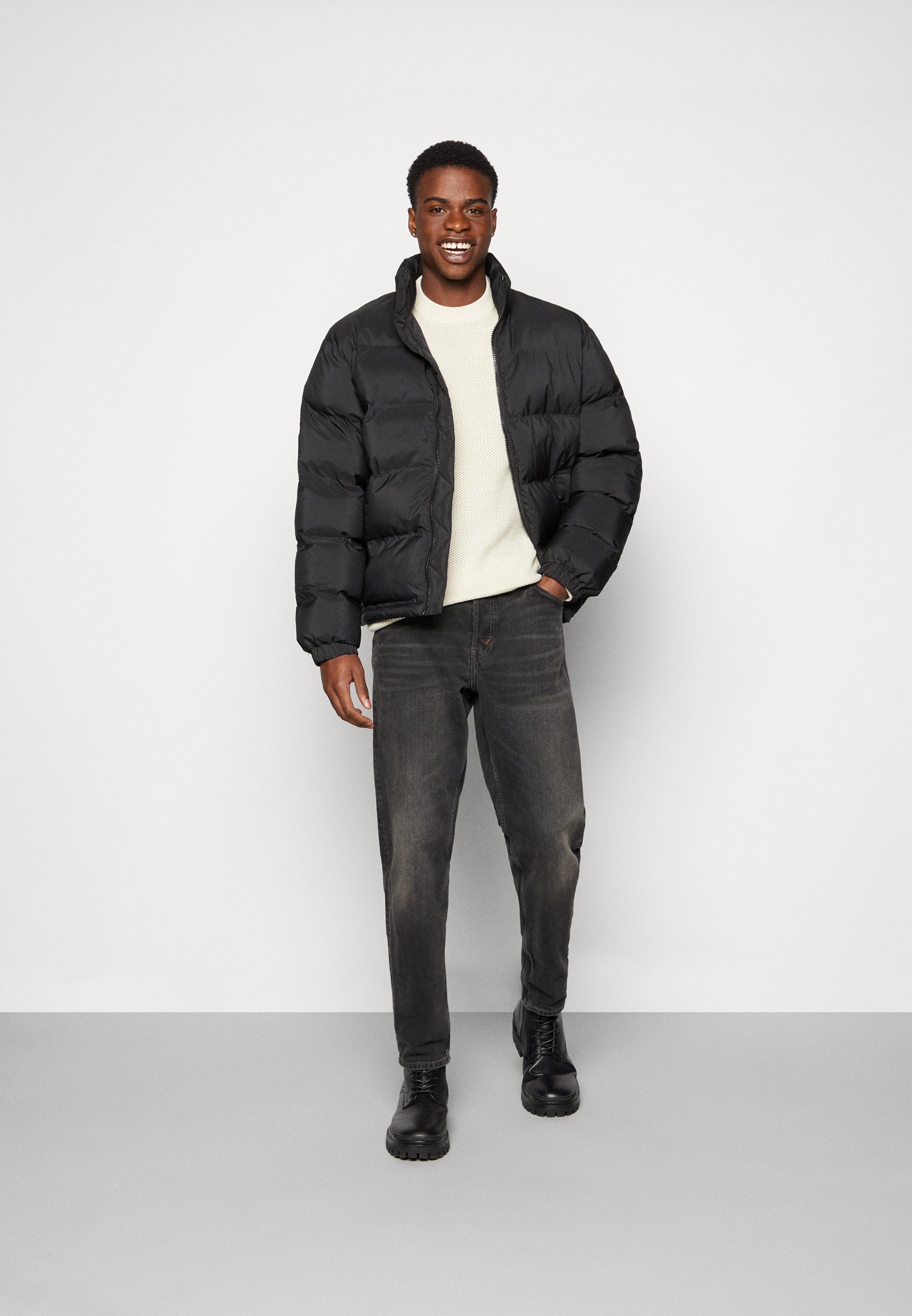 Jack &Jones JORBLAKE CREW NECK - Jumper - moonbeam/off-white