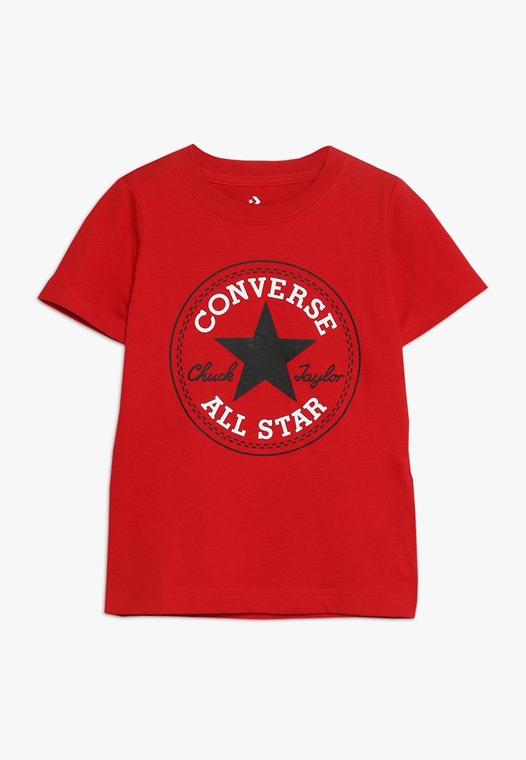 Converse CORE CHUCK PATCH TEE  - Print T-shirt - enamel red/red