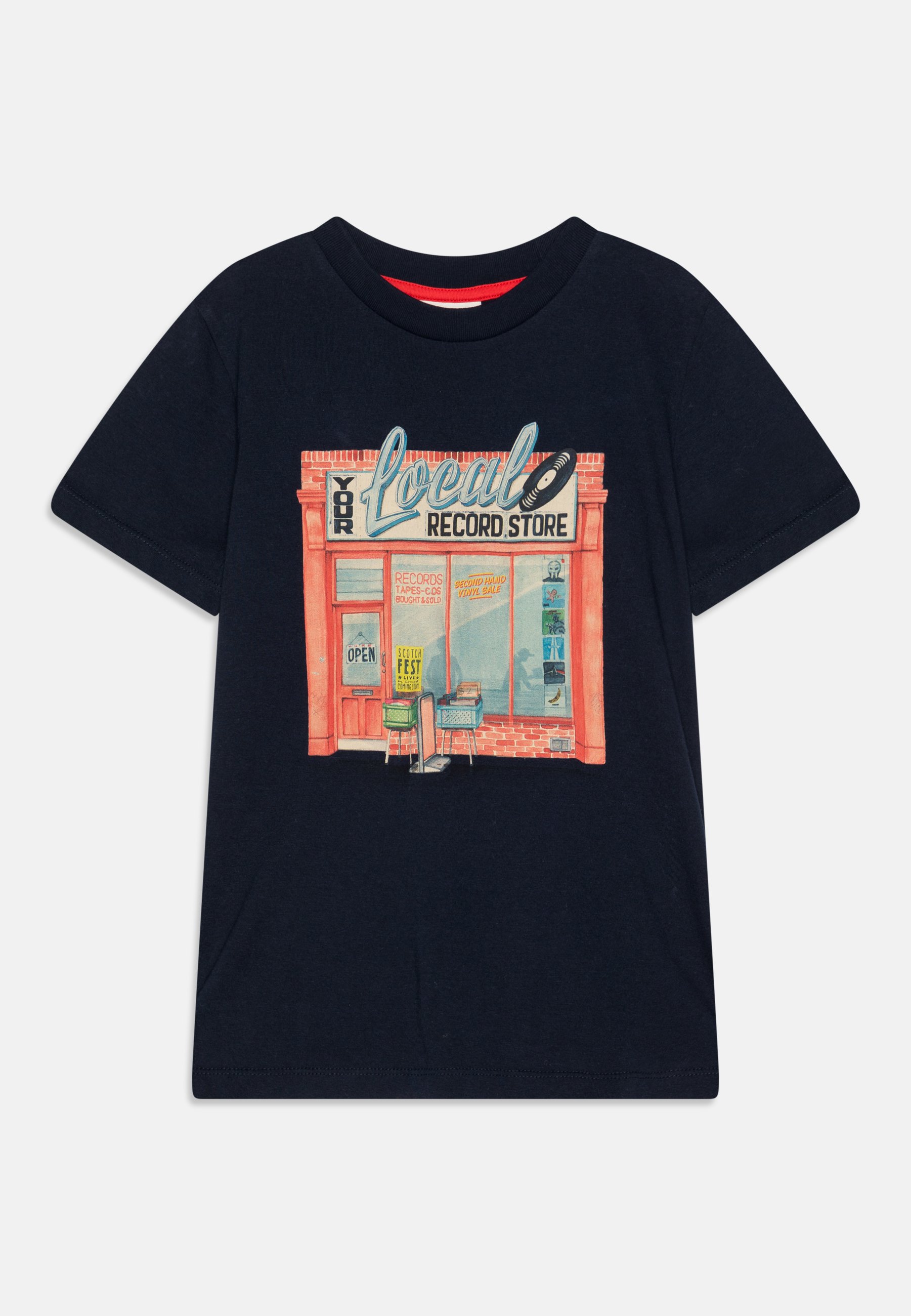 Scotch & Soda CONVERSION ARTWORK  - Print T-shirt - night/dark blue