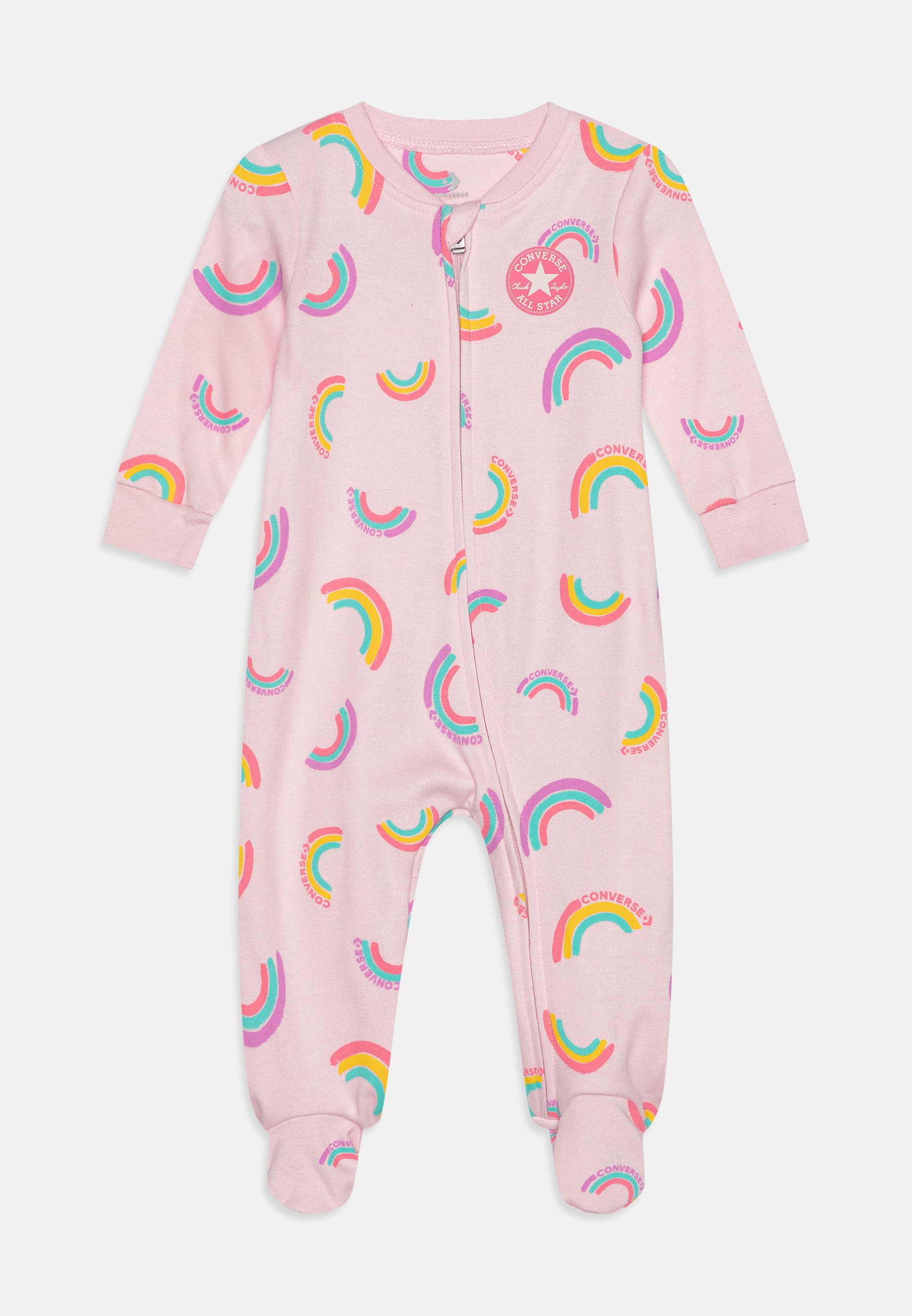Converse PRINTED FOOTED COVERALL - Sleep suit - pink foam/pink