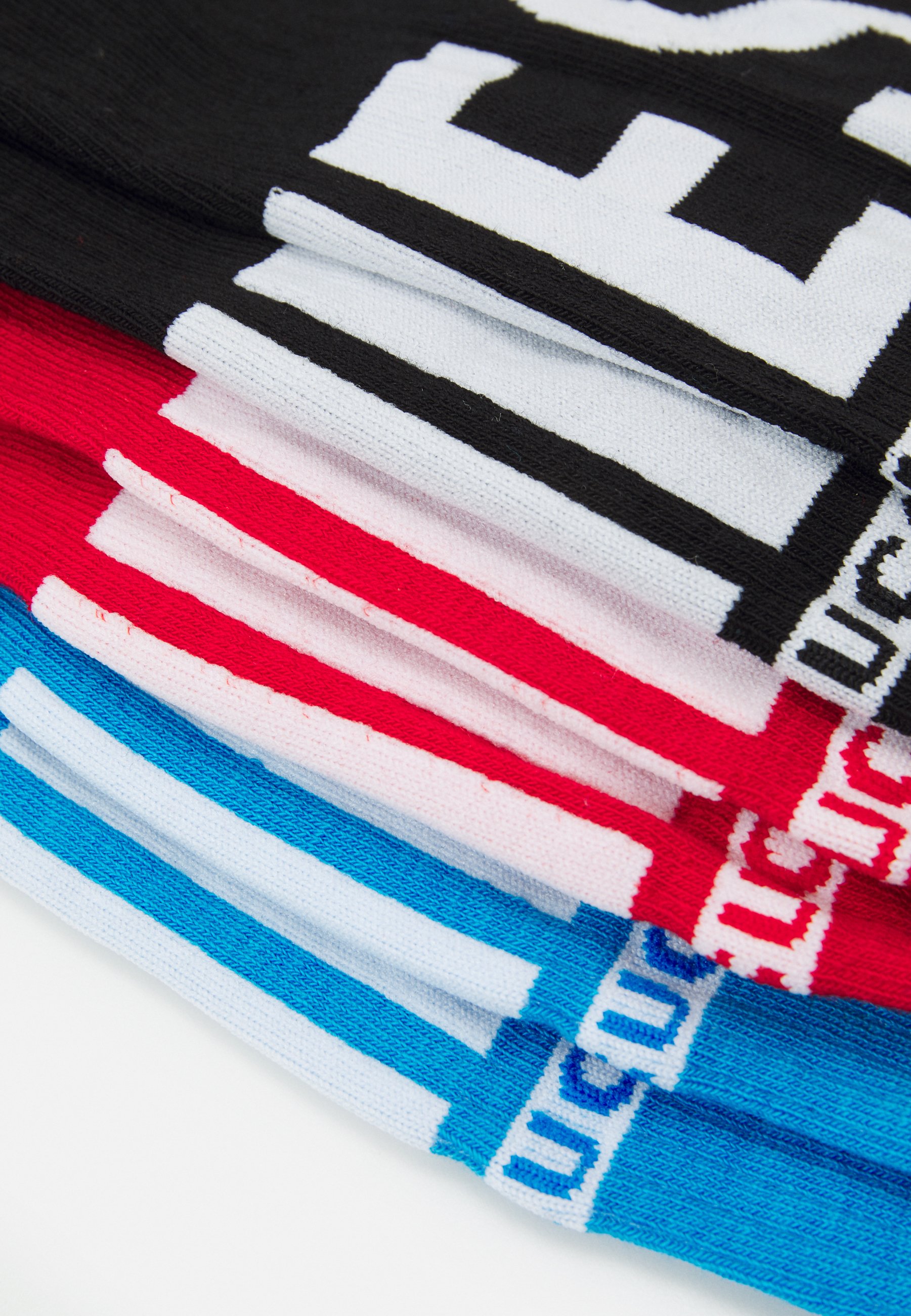 Diesel SKM-GOST-THREEPACK 3 PACK - Socks - red/black/blue/black