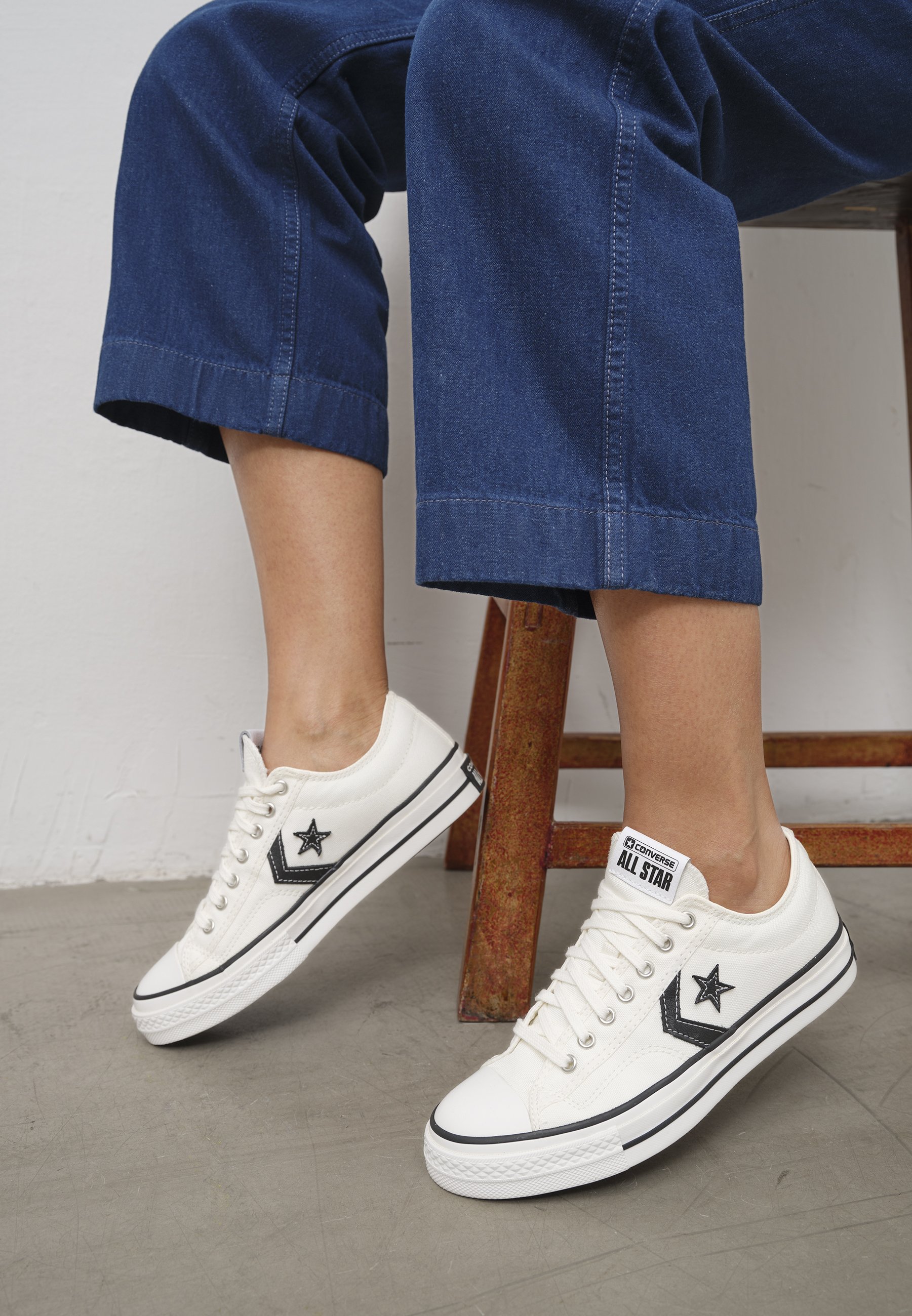 Converse STAR PLAYER UNISEX - Trainers - vintage white/black/white